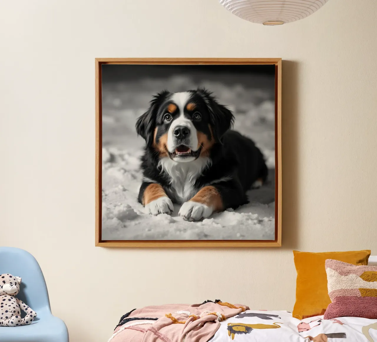 schattige kleine puppy's #14 canvas met Baklijst van Yumis.Beargang.and.Me