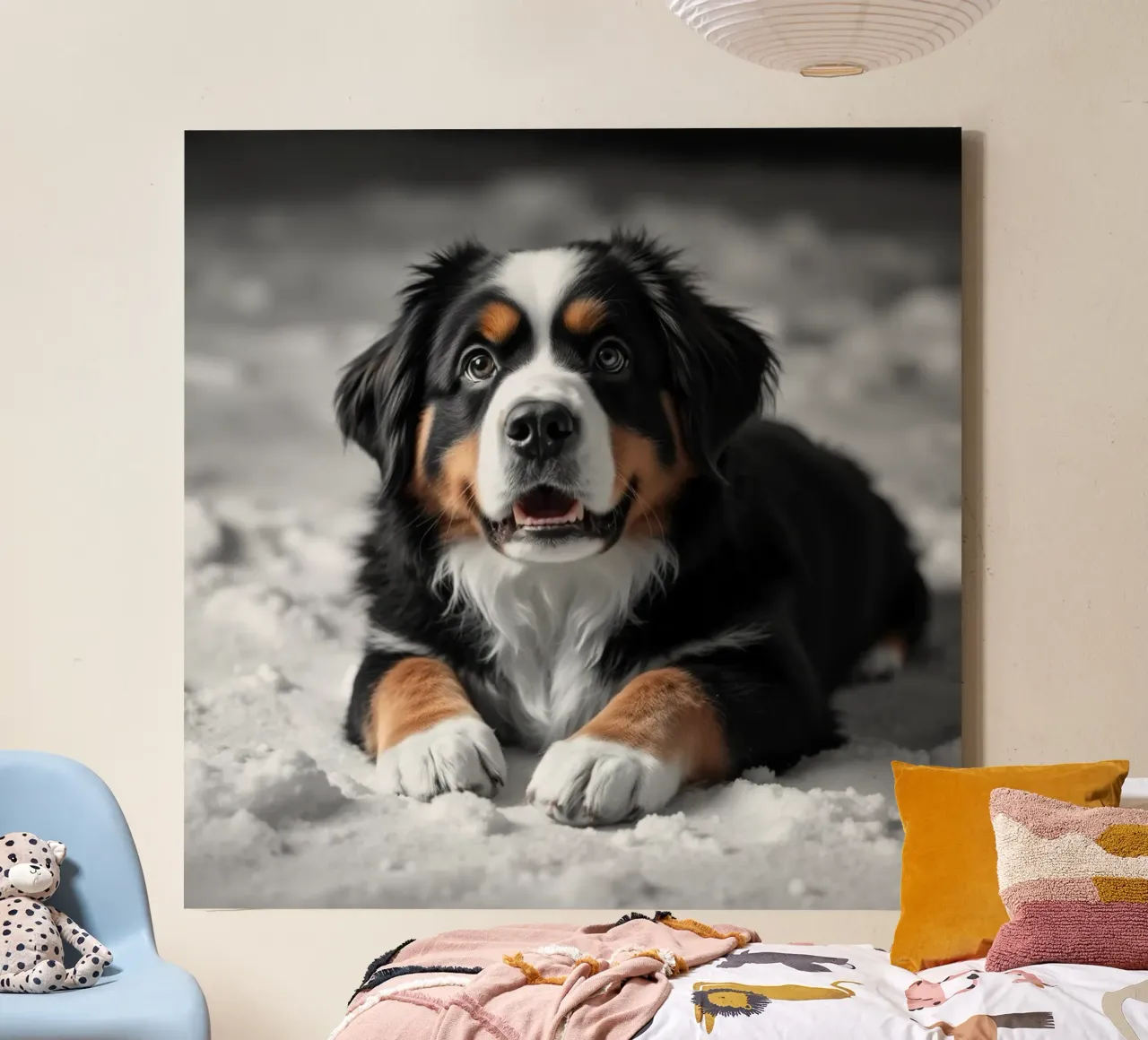 schattige kleine puppy's #14 canvas met Baklijst van Yumis.Beargang.and.Me