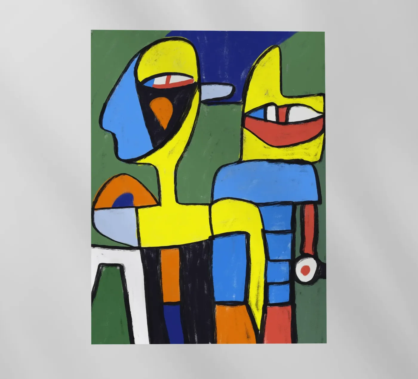 Umano e robot pellicola backlit da Little Dean