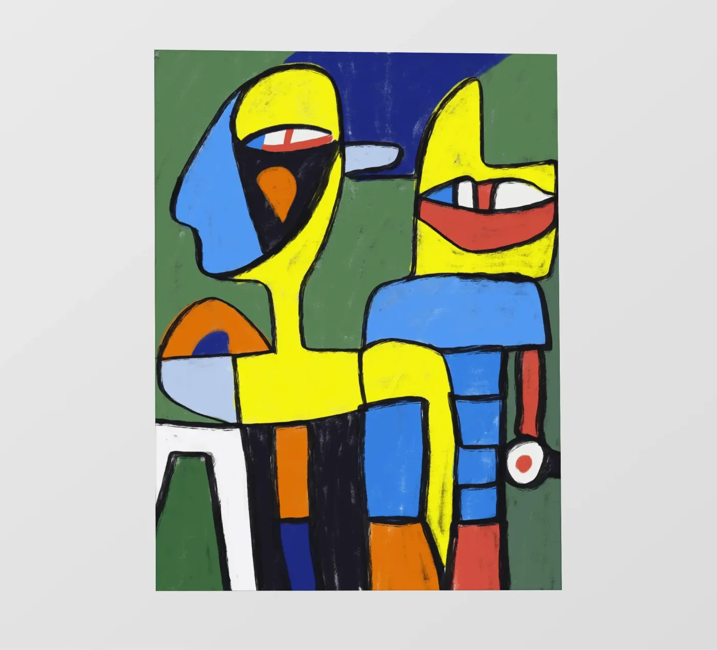 Umano e robot pellicola backlit da Little Dean