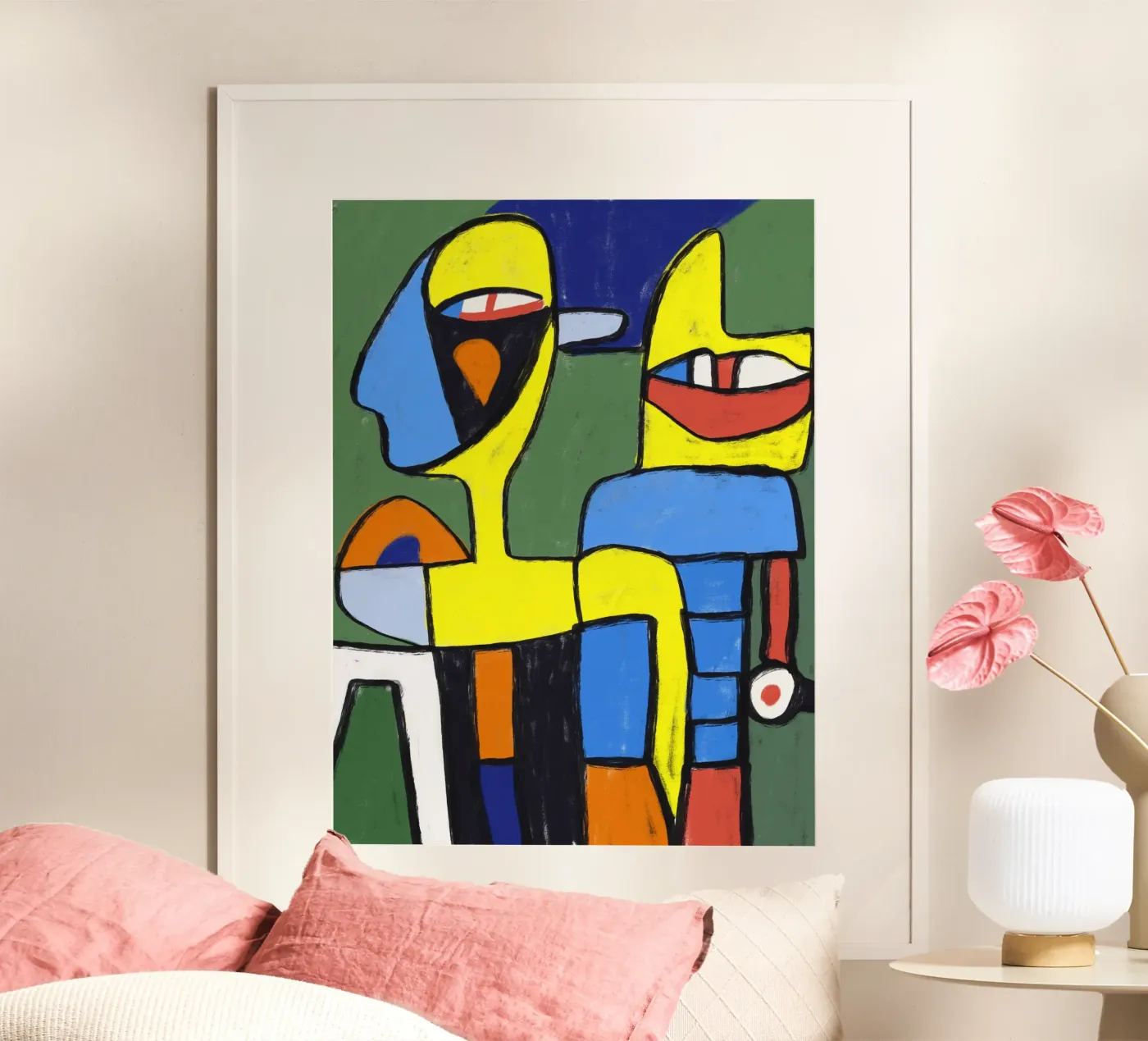 Human and robot Poster von Little Dean