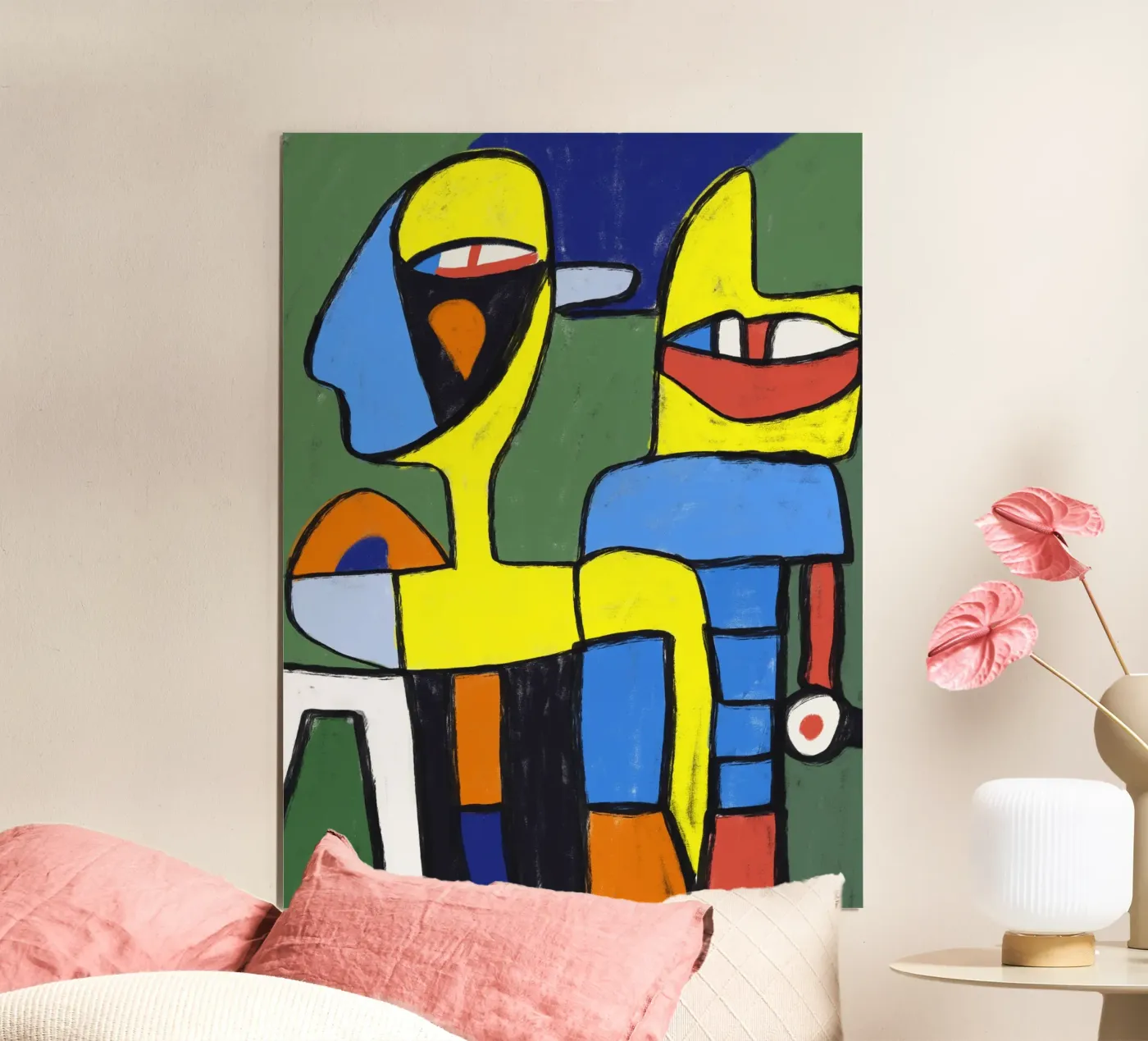 Human and robot Poster von Little Dean