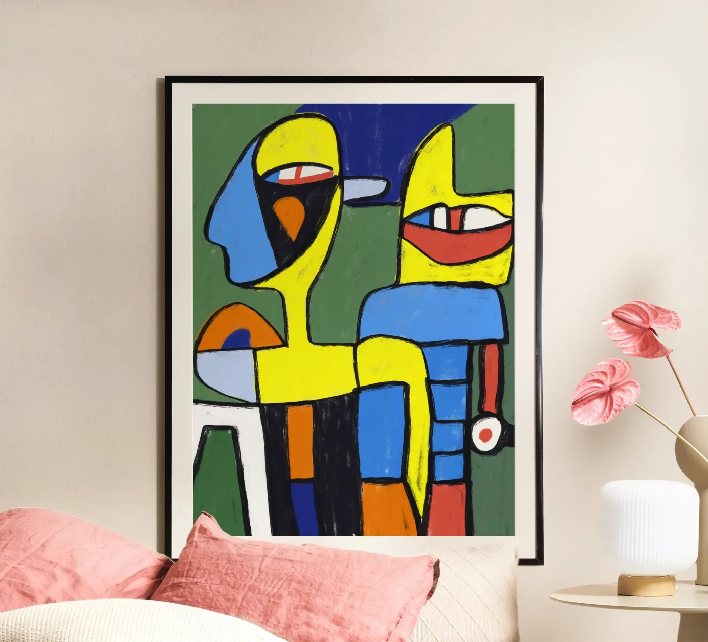 Human and robot Poster von Little Dean