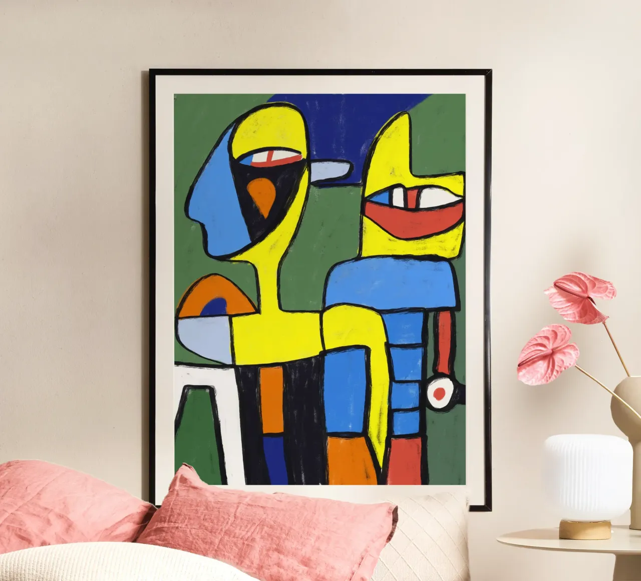 Human and robot poster by Little Dean