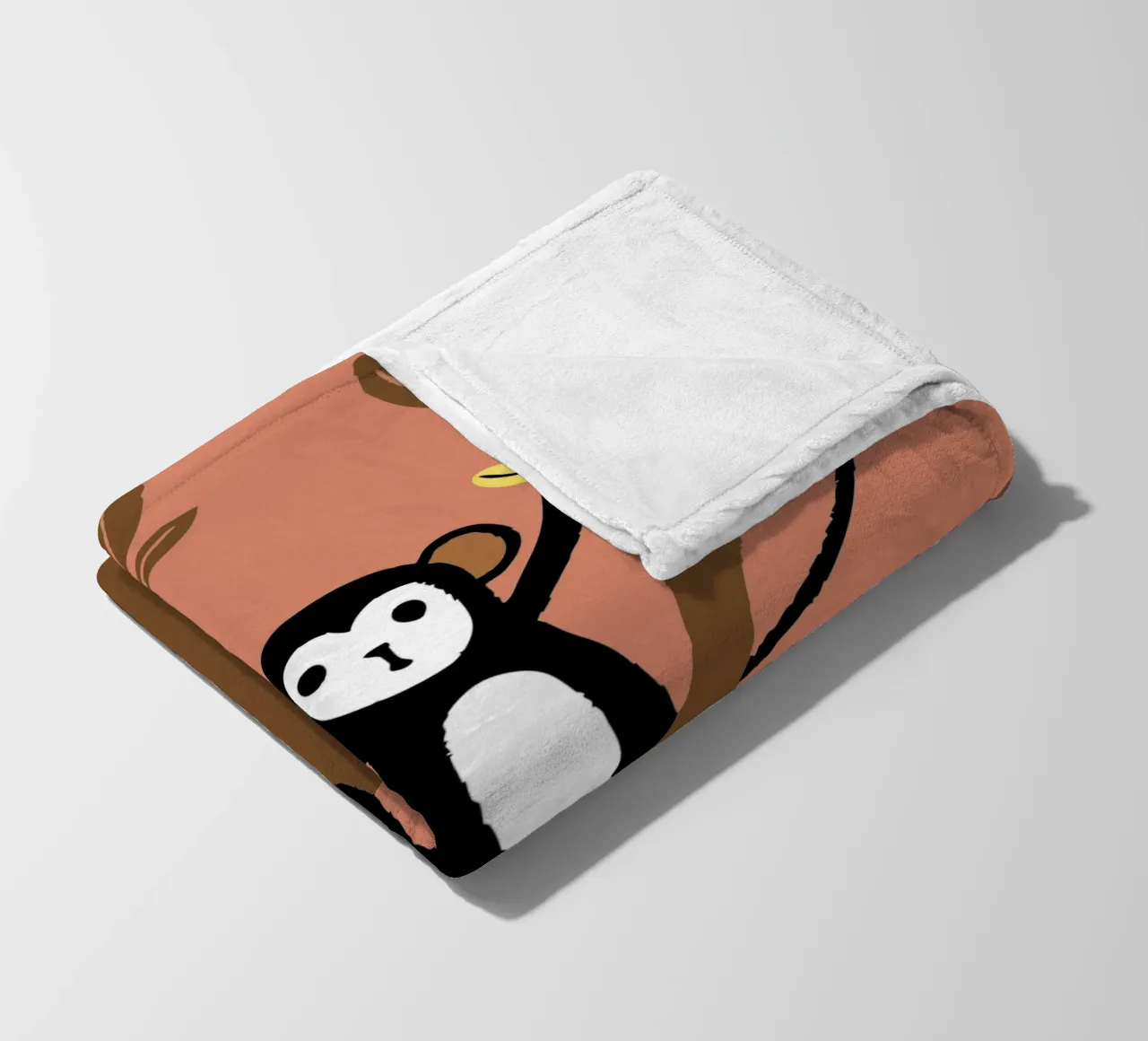 Scimmie e banane coperta in pile da TRENDY POSTER SHOP