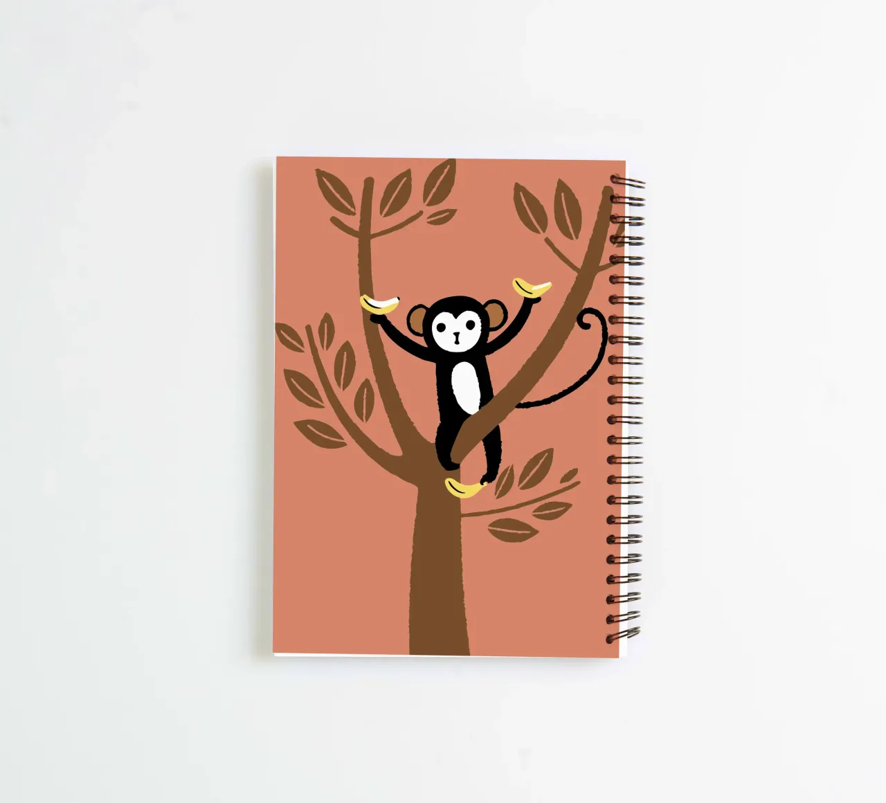 Monkeys and Bananas spiral notebook by TRENDY POSTER SHOP