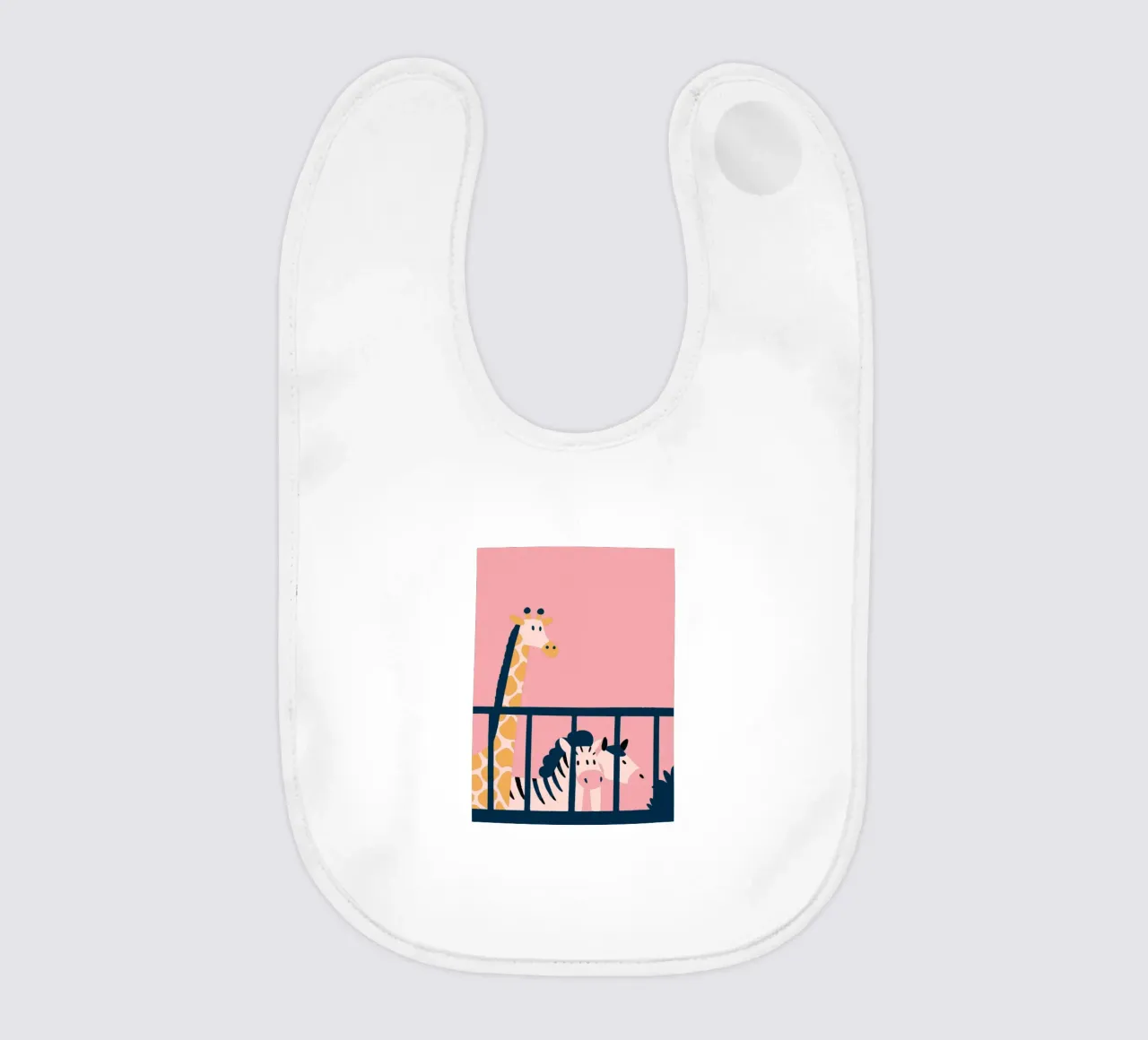 Jirafa y cebra babero de TRENDY POSTER SHOP