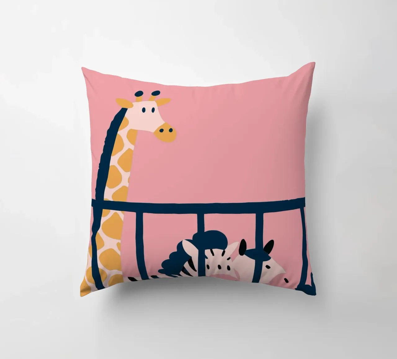 Giraffa e zebra cuscino da TRENDY POSTER SHOP