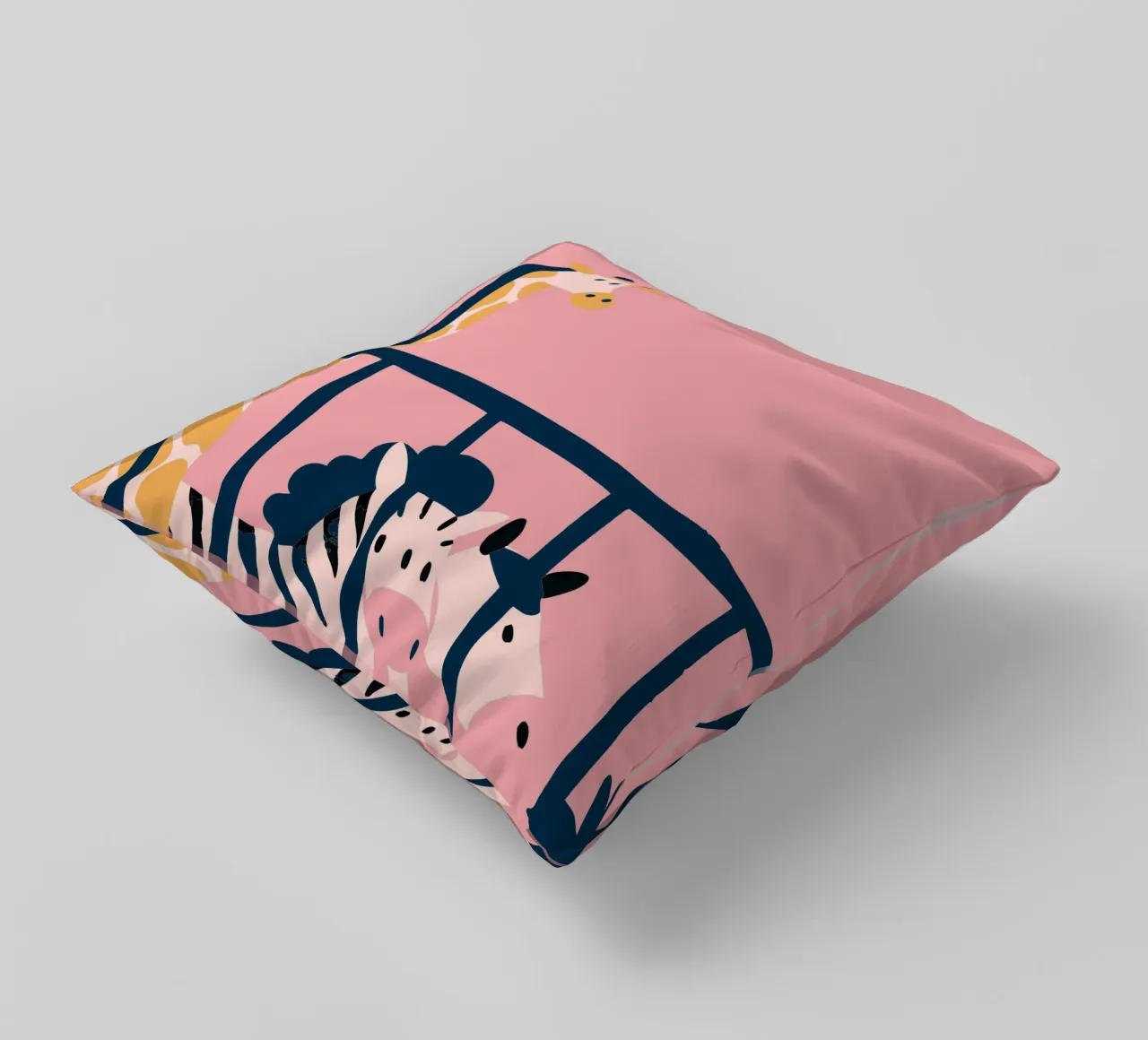 Giraffa e zebra cuscino da TRENDY POSTER SHOP