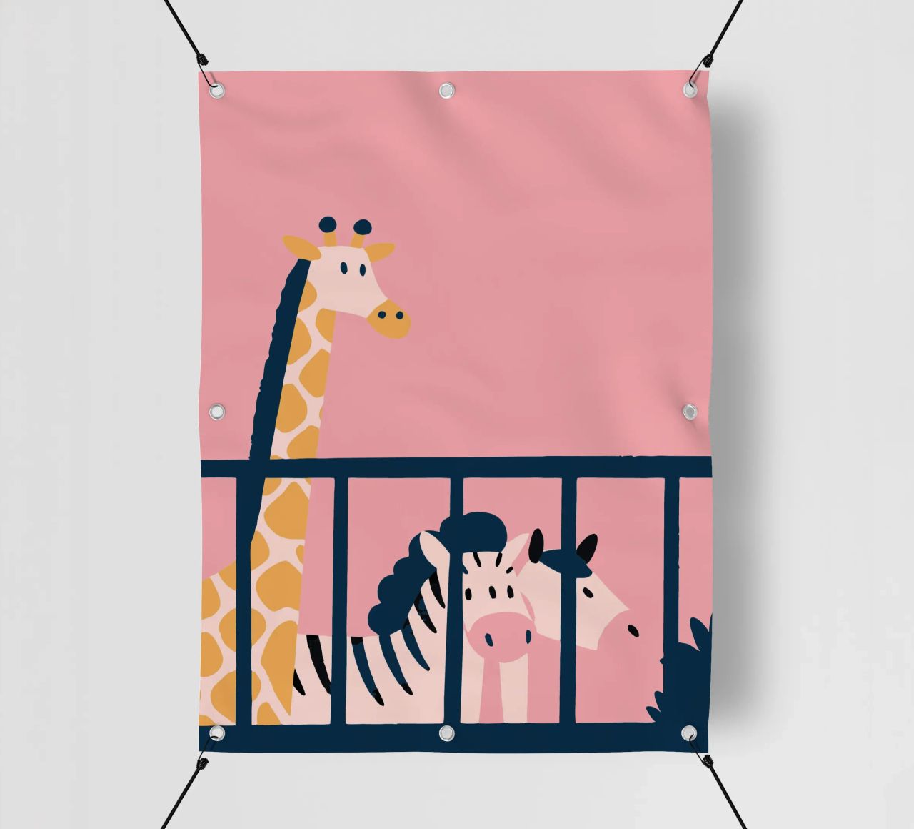 Giraffa e zebra telo in pvc da UNIQUE SHOP