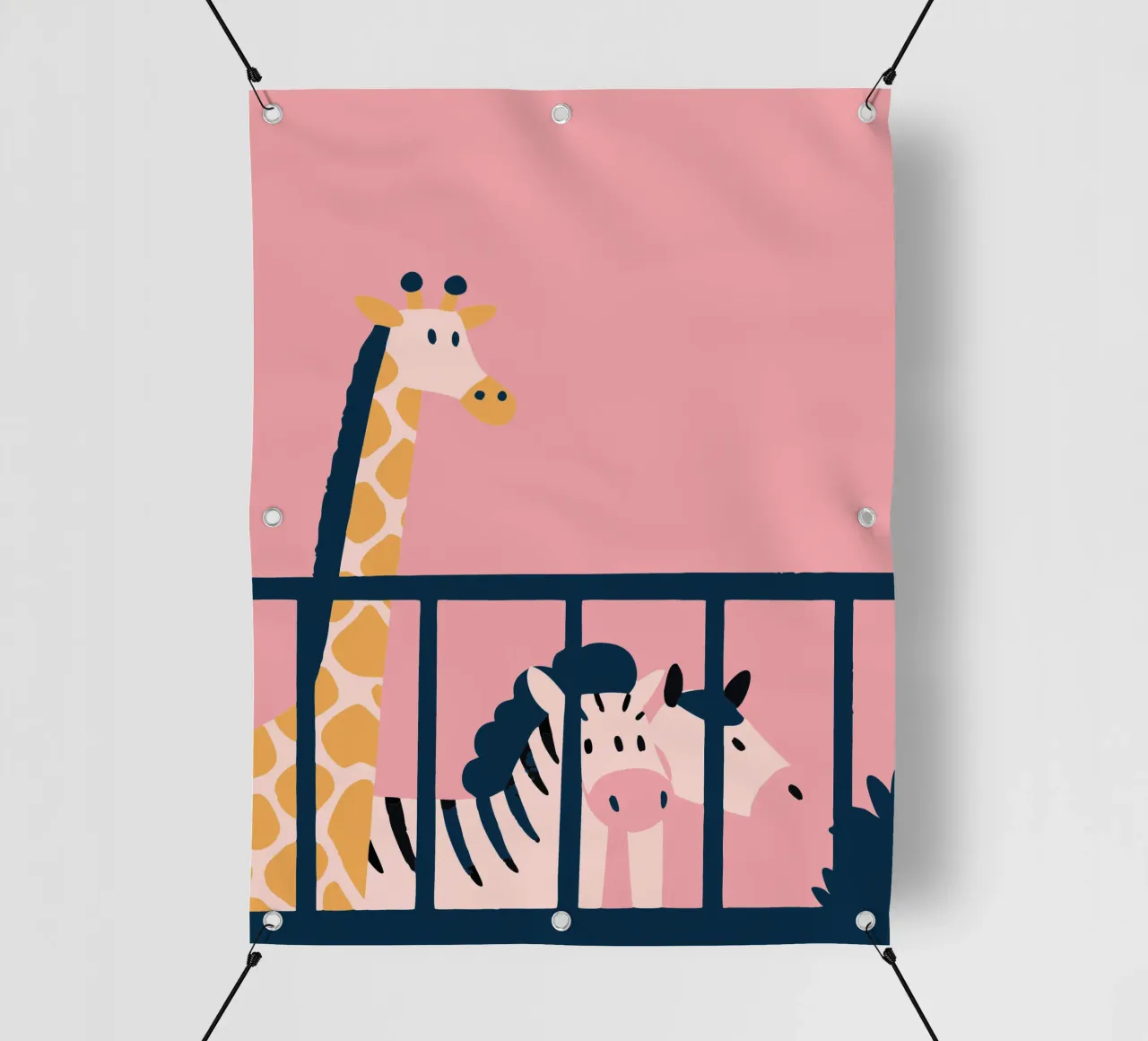 Giraffa e zebra telo in pvc da UNIQUE SHOP