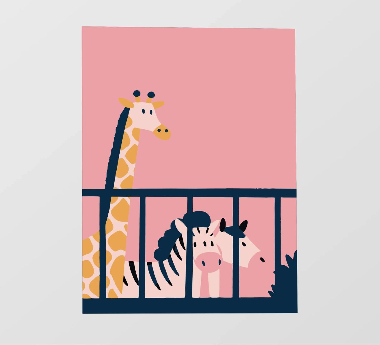 Giraffa e zebra telo in pvc da UNIQUE SHOP