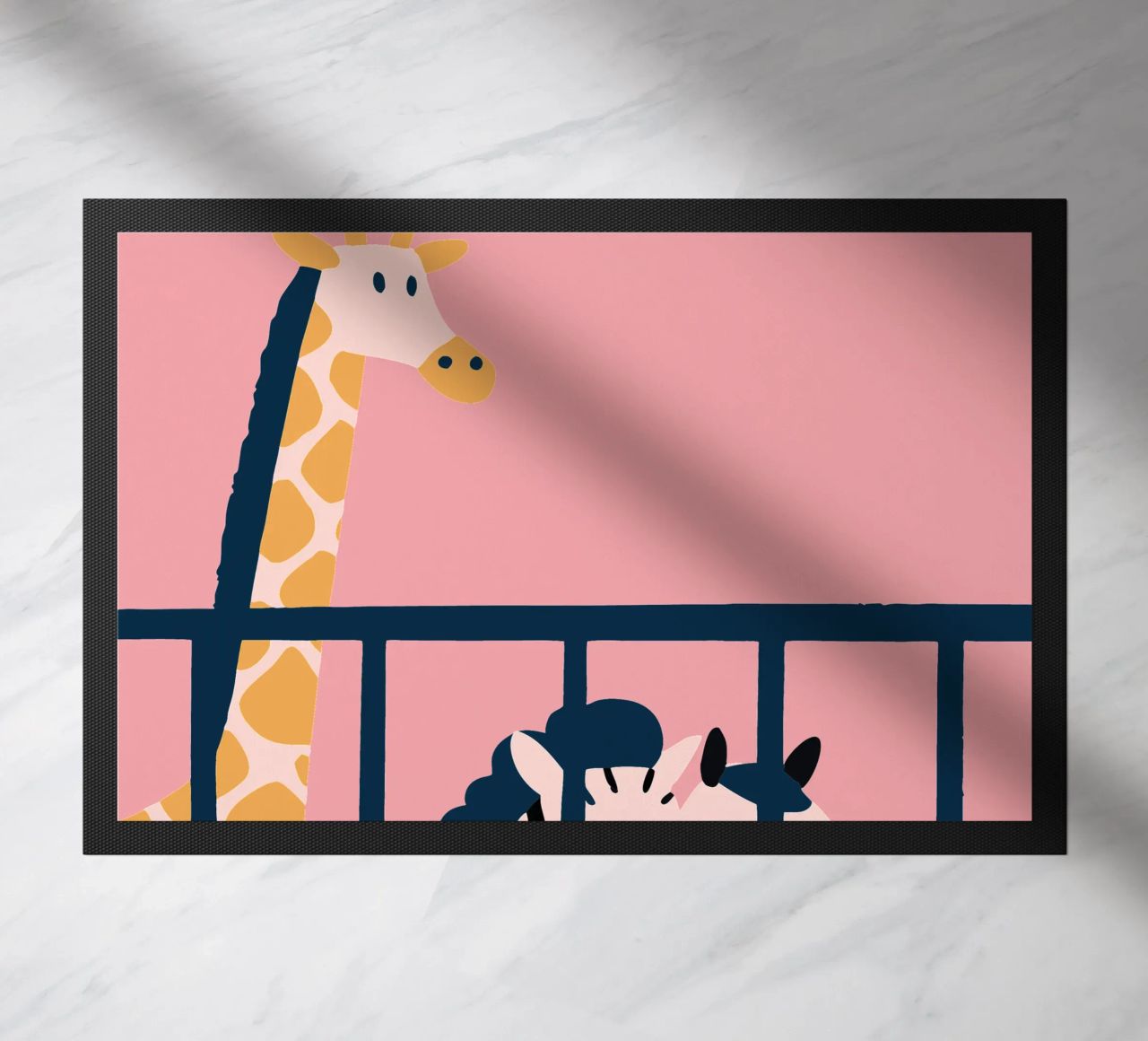 Giraffa e zebra zerbino da UNIQUE SHOP