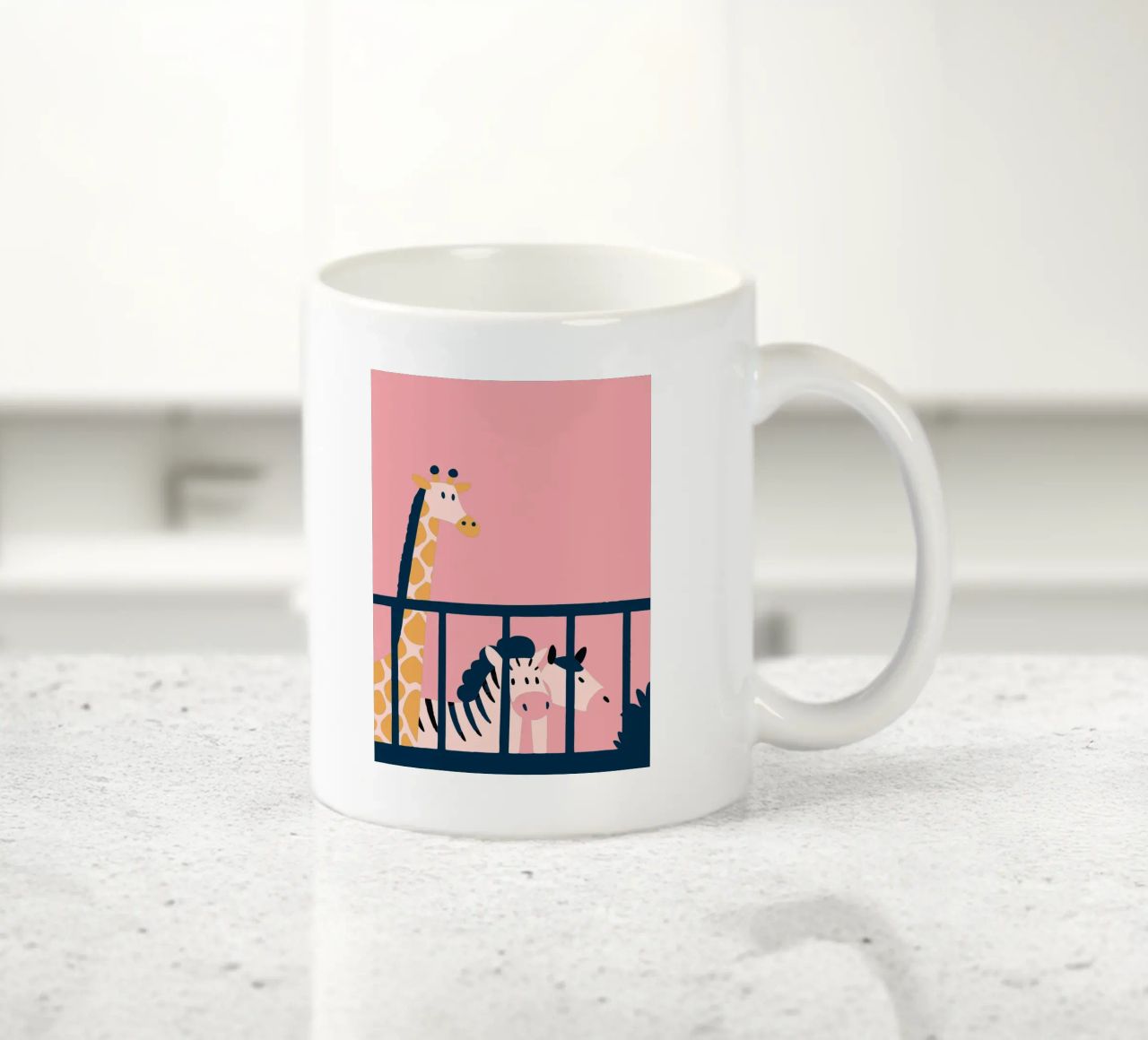 Giraffa e zebra tazza in ceramica da UNIQUE SHOP