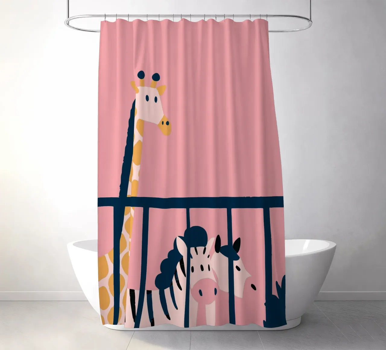 Giraffa e zebra tenda da doccia da TRENDY POSTER SHOP
