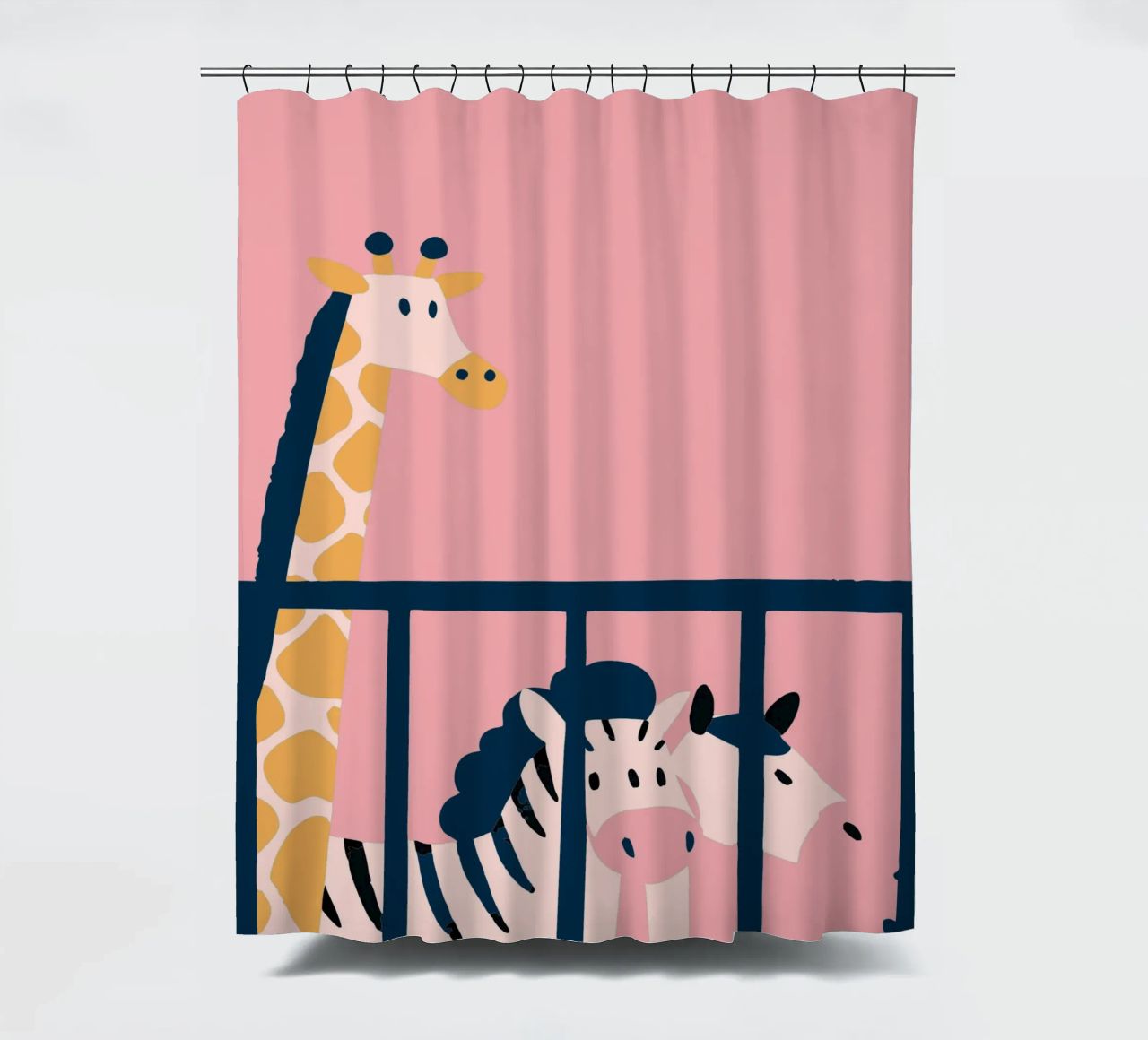 Giraffa e zebra tenda da doccia da UNIQUE SHOP