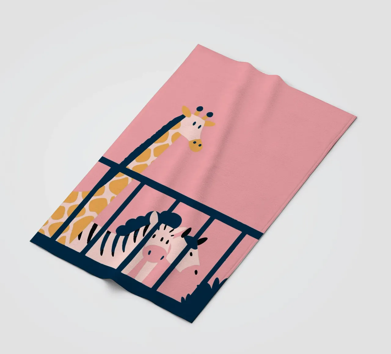 Girafe et zèbre plaid polaire de TRENDY POSTER SHOP