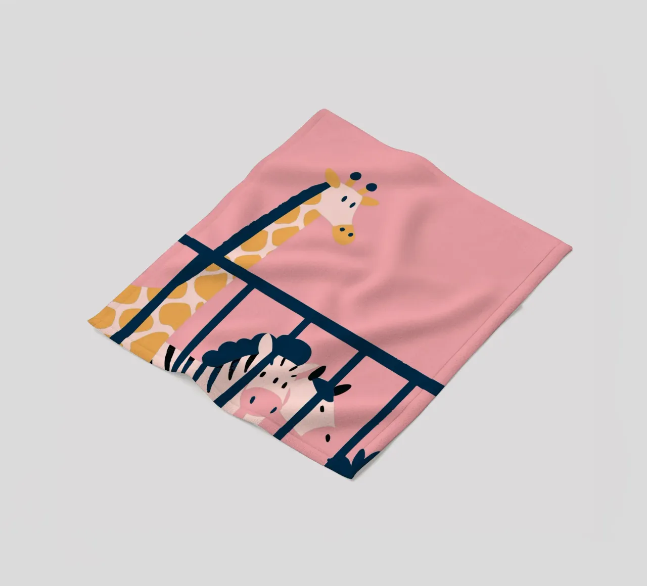 Girafe et zèbre plaid polaire de TRENDY POSTER SHOP