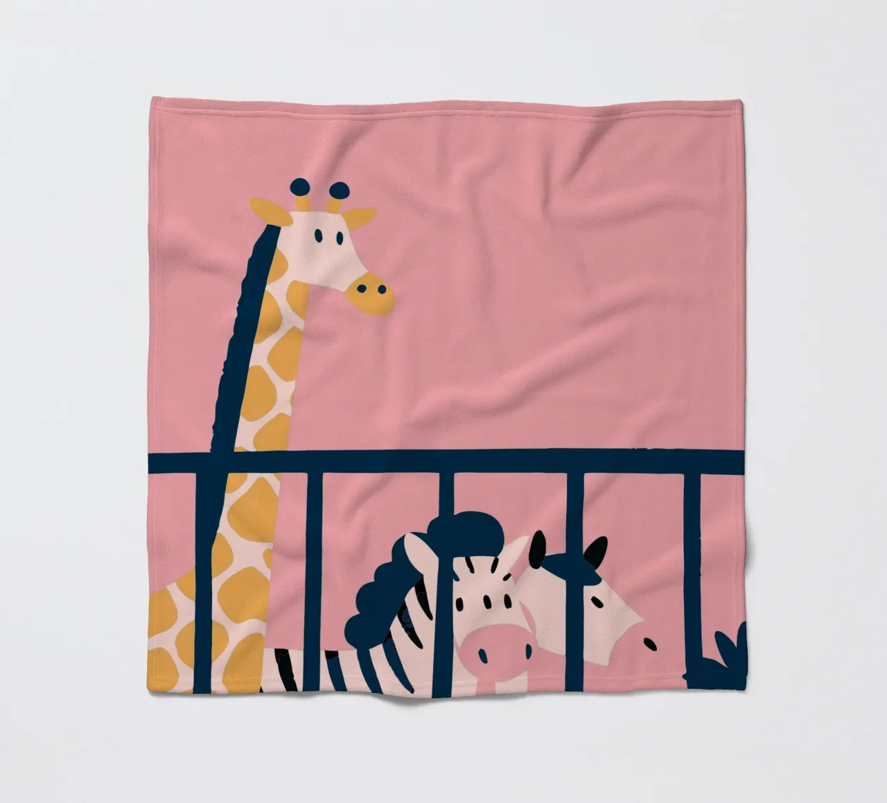 Girafe et zèbre plaid polaire de TRENDY POSTER SHOP