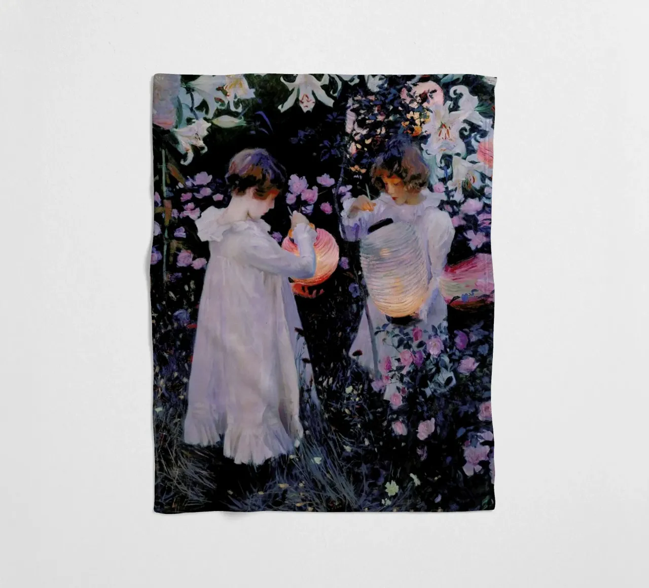 Singer Sargent -  Carnation, Lily, Lily, Rose coperta in pile da Vintage by JUNIQE