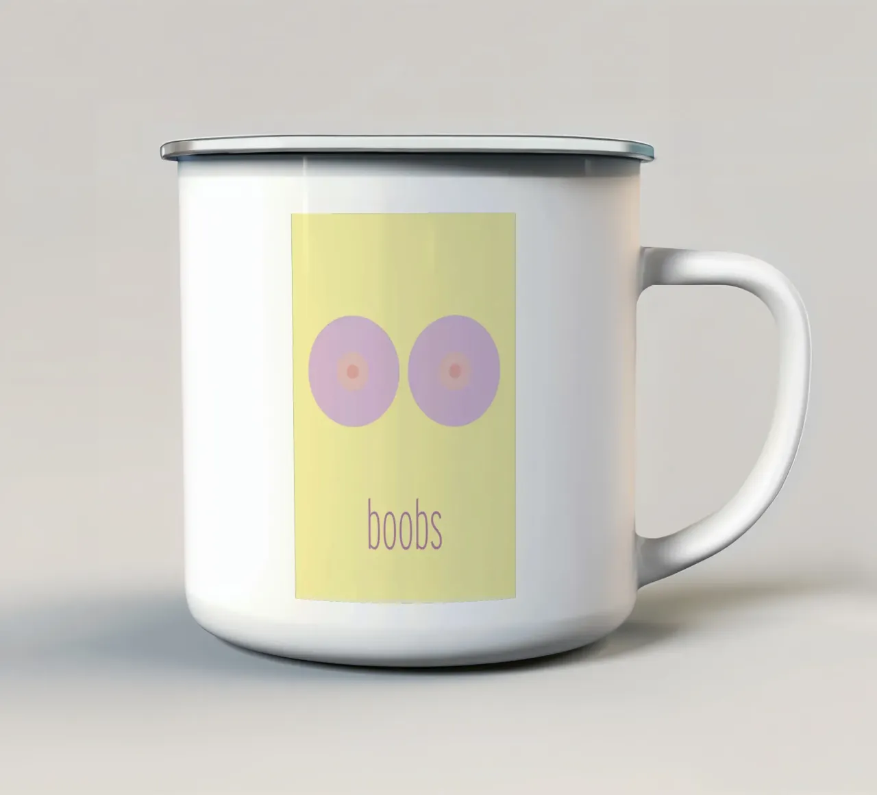 boobs. (mehrere Varianten verfügbar) tazza in smalto da FRICKE DESIGN