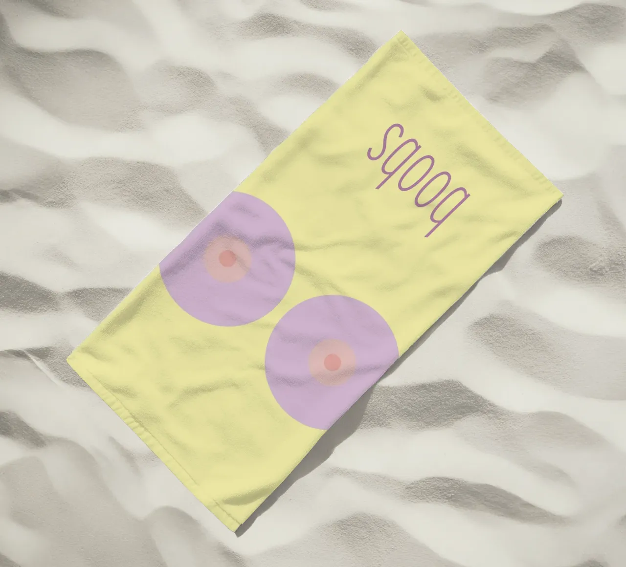 boobs beach towel by FRICKE DESIGN