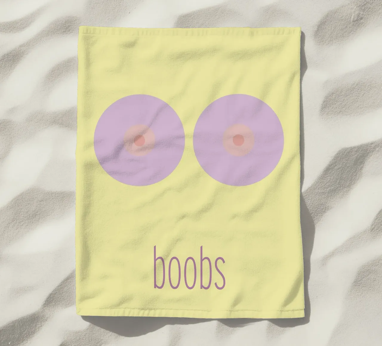 boobs beach towel by FRICKE DESIGN
