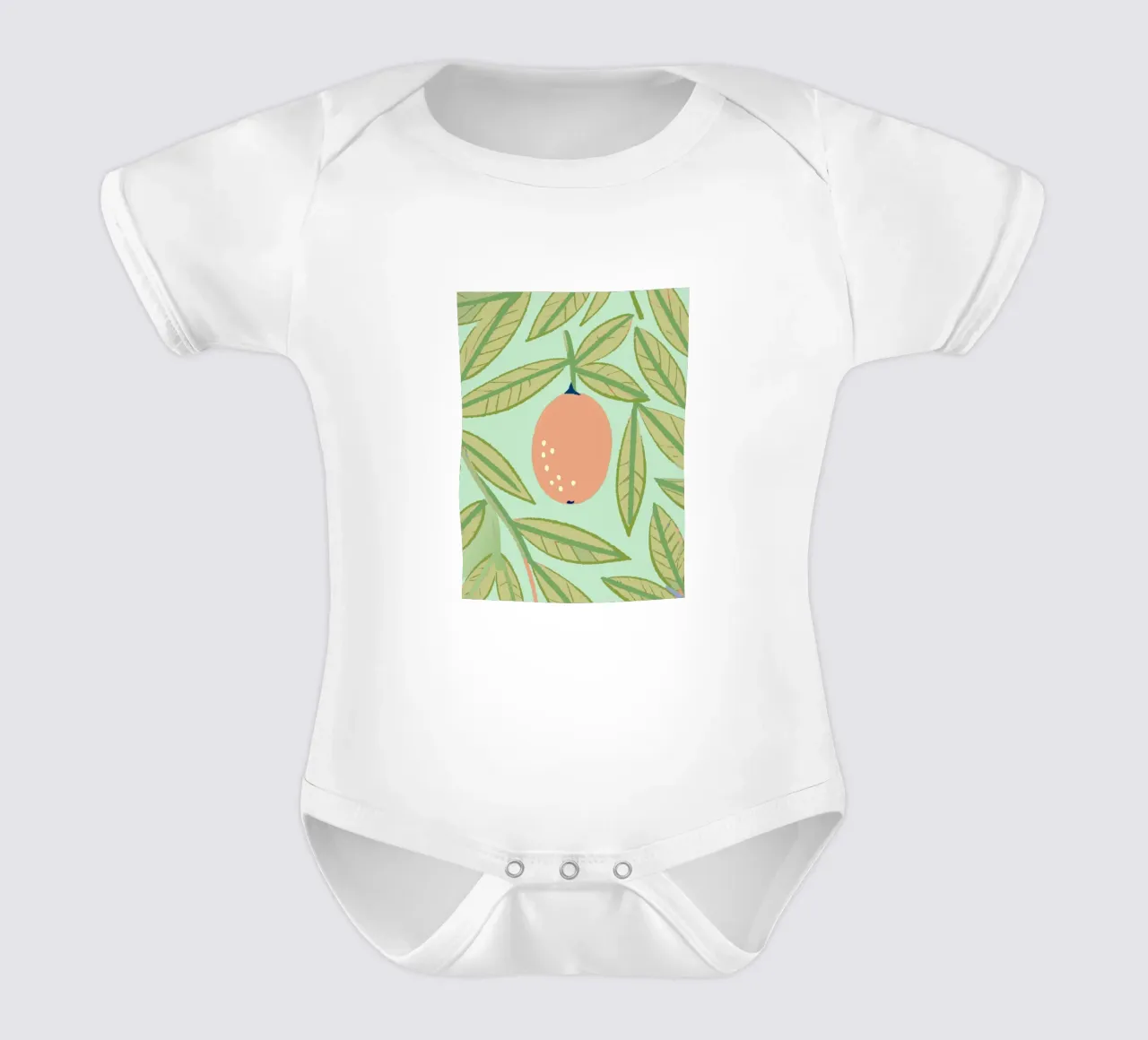 Frutti e foglie body neonato maniche corte da TRENDY POSTER SHOP