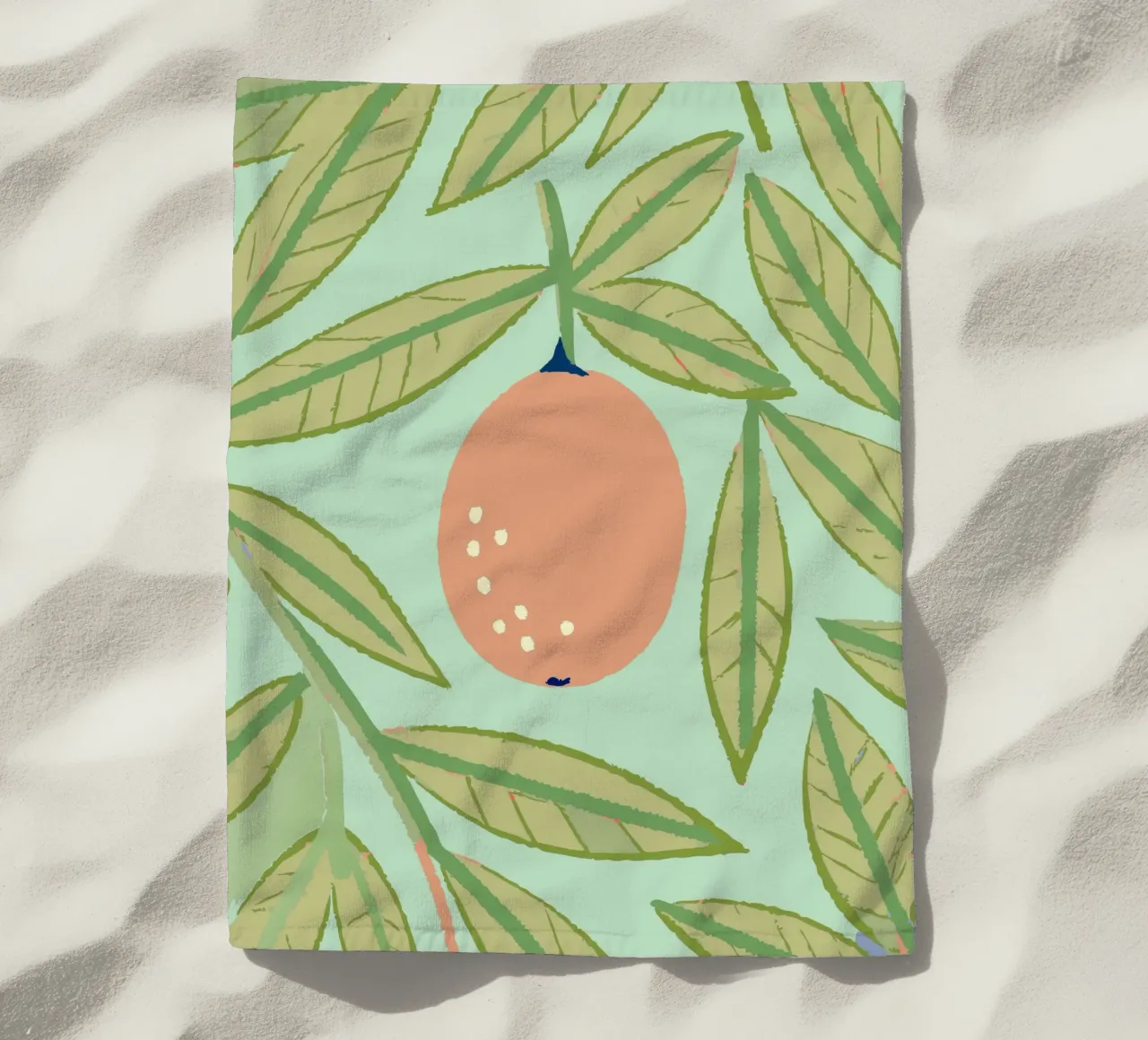 Frutti e foglie telo mare da TRENDY POSTER SHOP