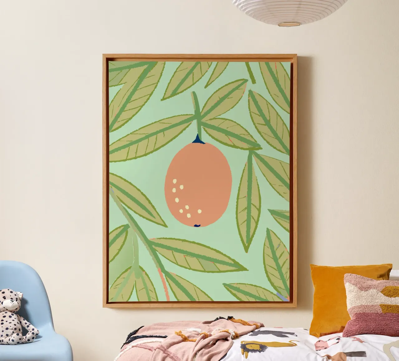 Fruit and Leaves canvas by TRENDY POSTER SHOP