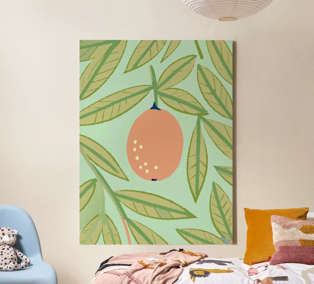 Fruit and Leaves canvas by TRENDY POSTER SHOP