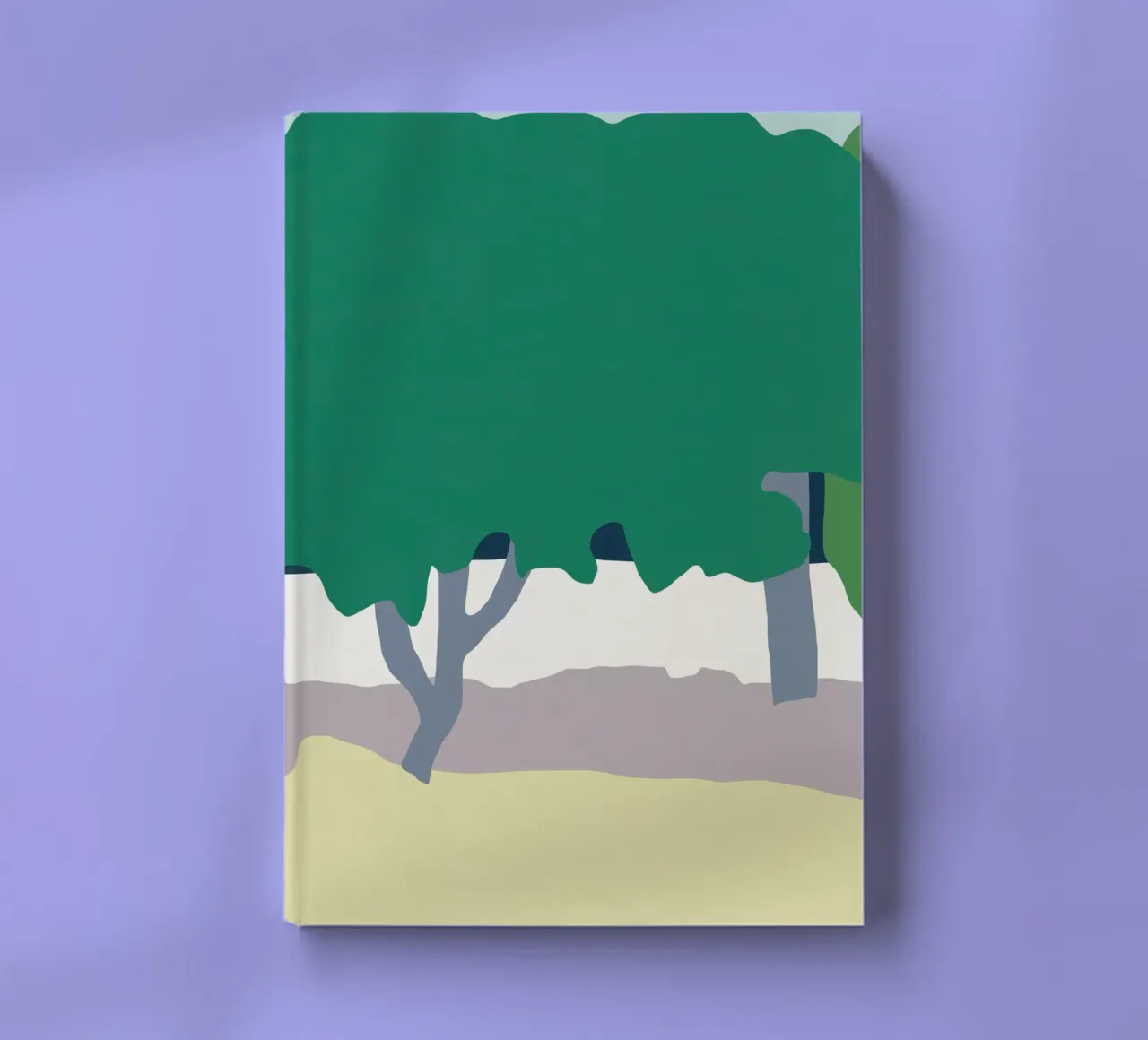 Cottage behind the trees notebook by Little Dean