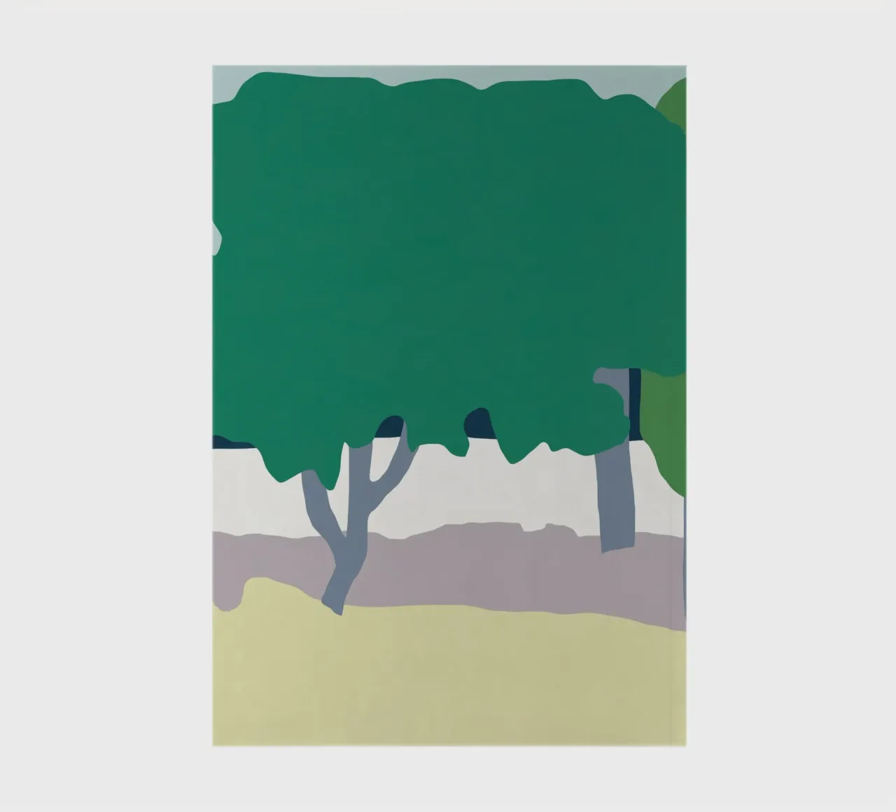Cottage behind the trees notebook by Little Dean