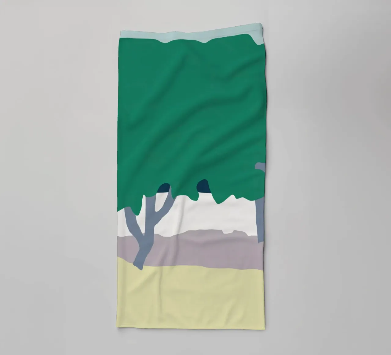 Cottage behind the trees towel by Little Dean