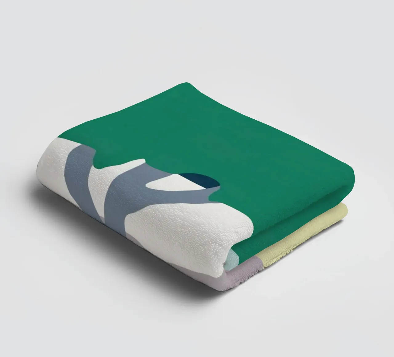 Cottage behind the trees towel by Little Dean