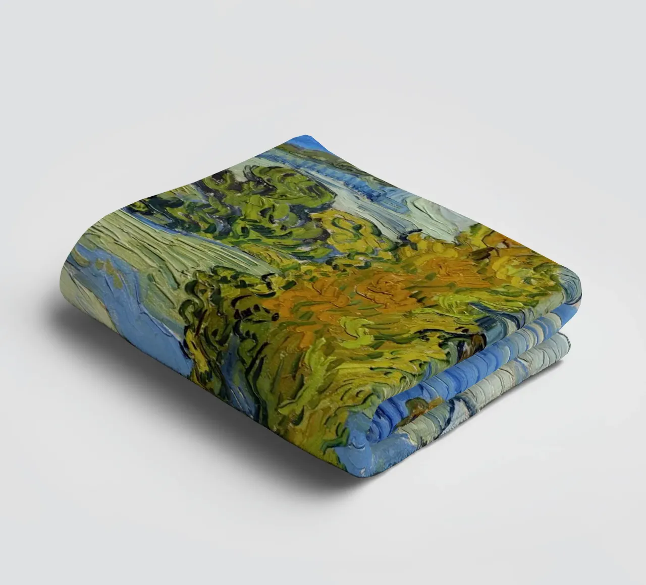 “The Poplars at Saint-Rémy” (1889) by Vincent van Gogh towel by Van Gogh Prints