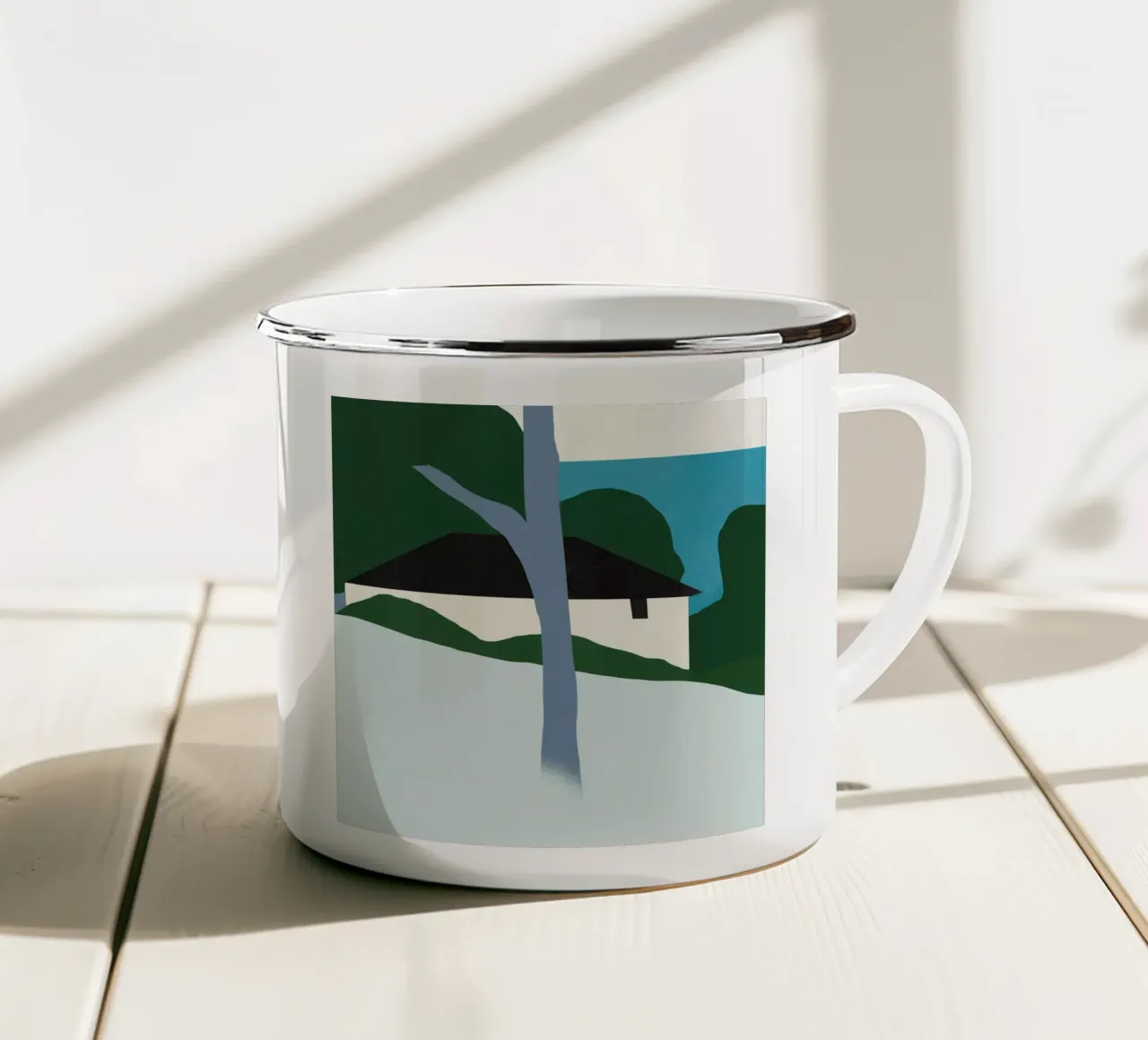 Albero centrale tazza in smalto da Little Dean