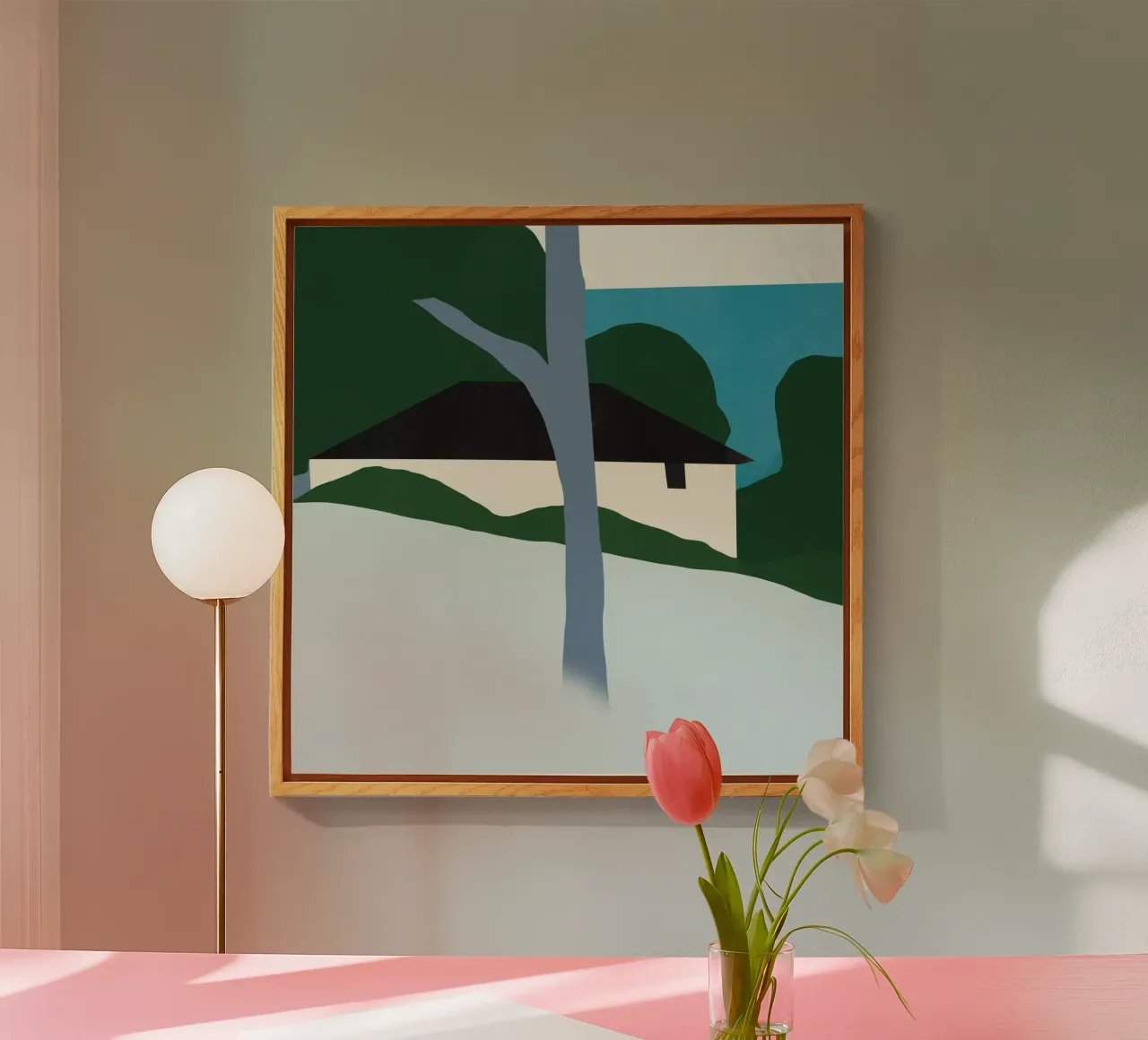 Center tree acrylic glass by Little Dean