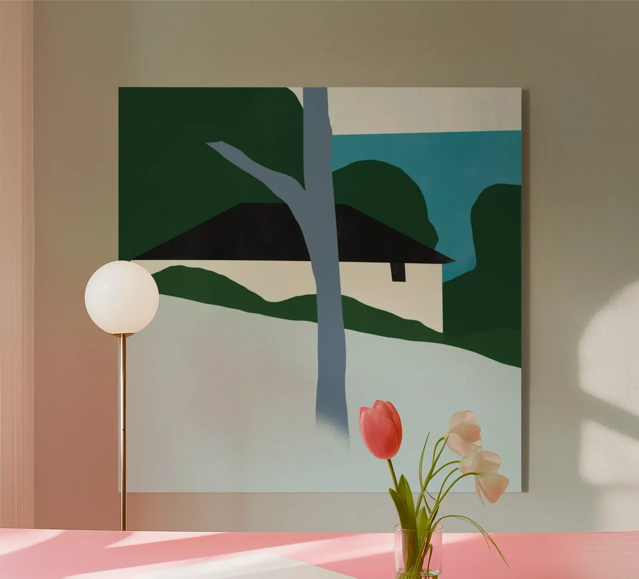 Center tree acrylic glass by Little Dean