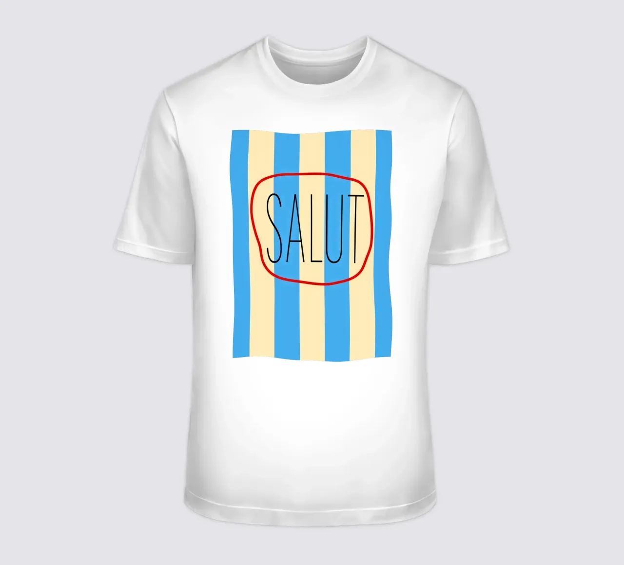 SALUT | Blockstreifen t-shirt da FRICKE DESIGN
