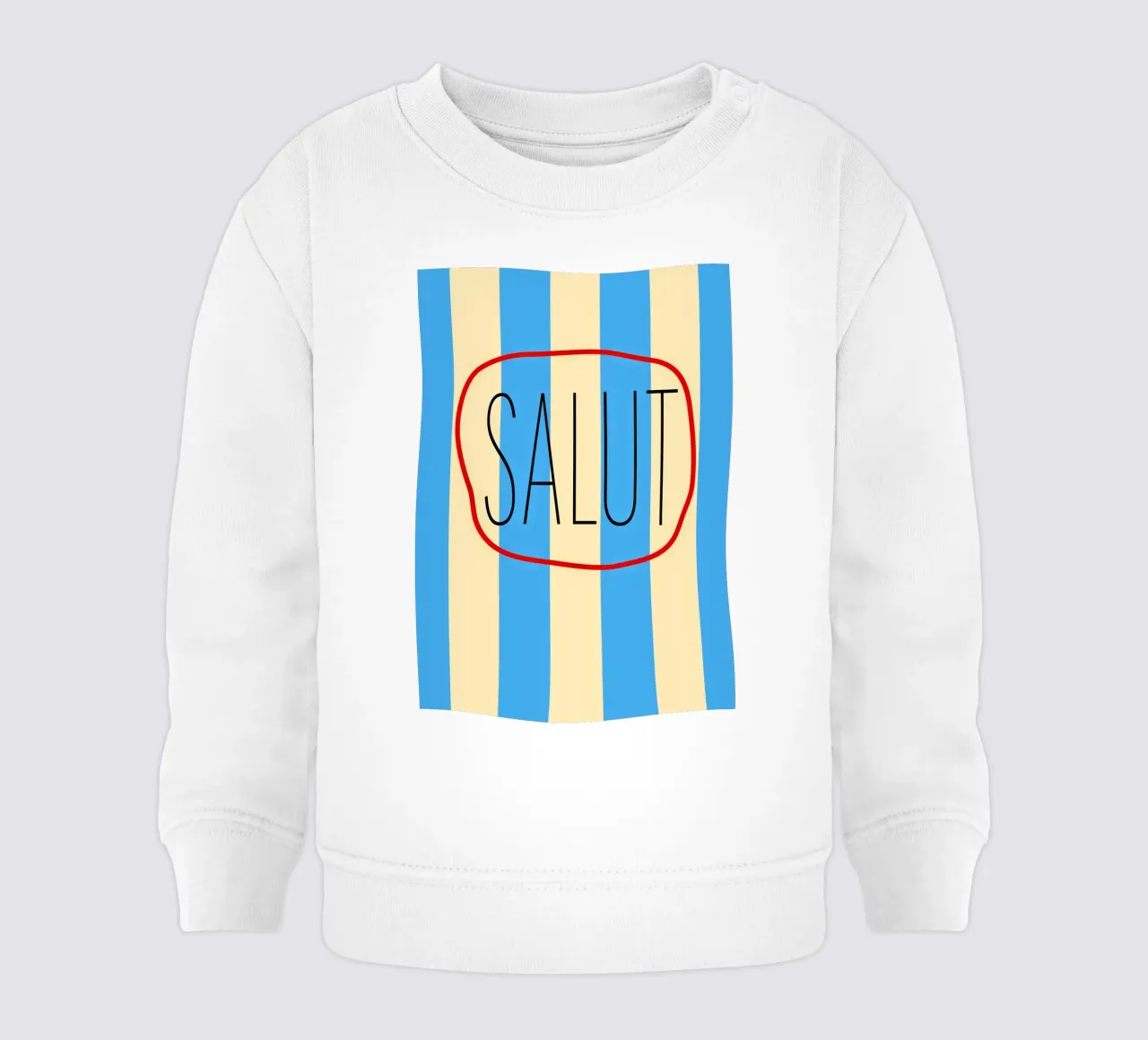 SALUT. felpa neonato da FRICKE DESIGN