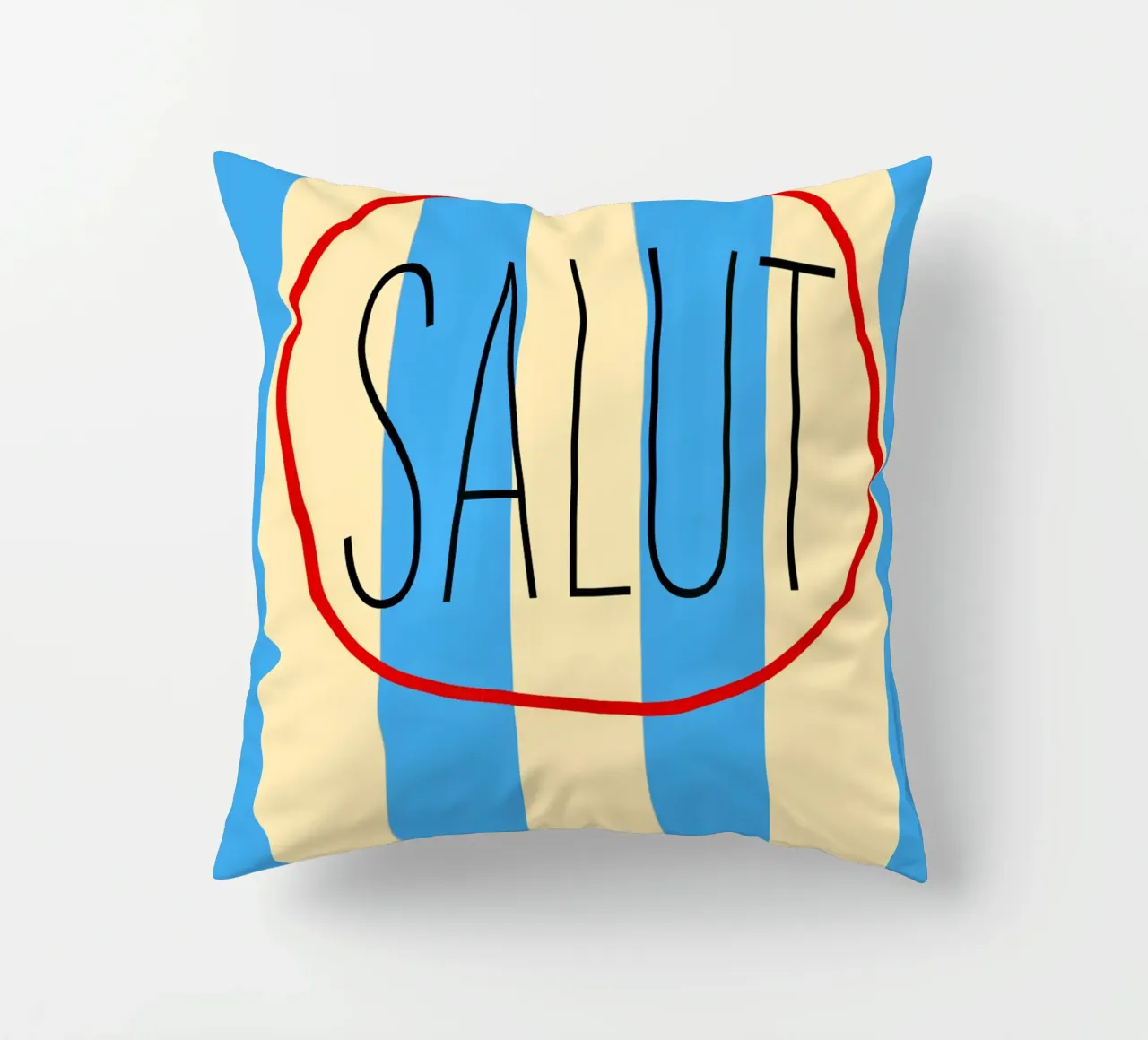 SALUT | Blockstreifen cuscino da FRICKE DESIGN