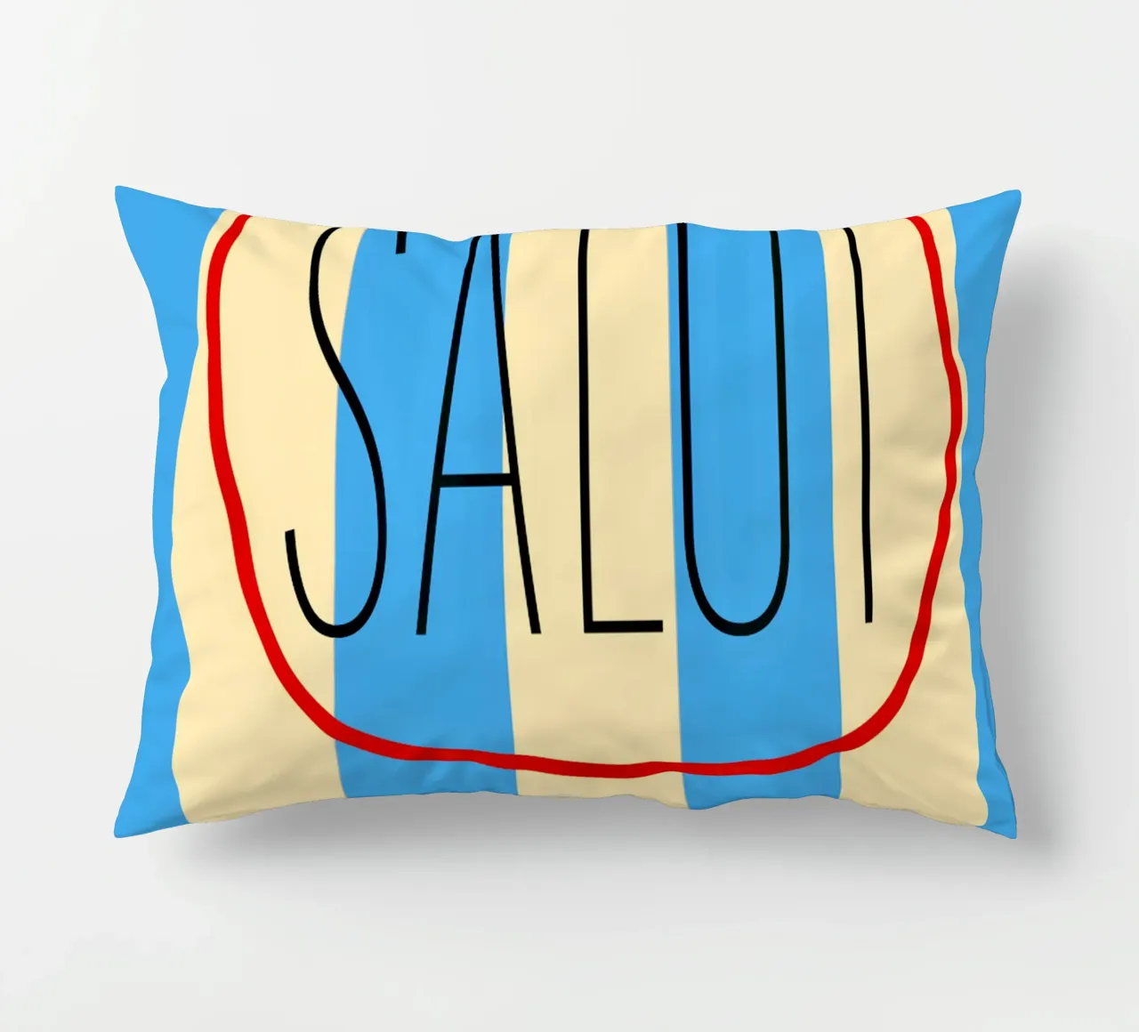 SALUT | Blockstreifen cuscino da FRICKE DESIGN