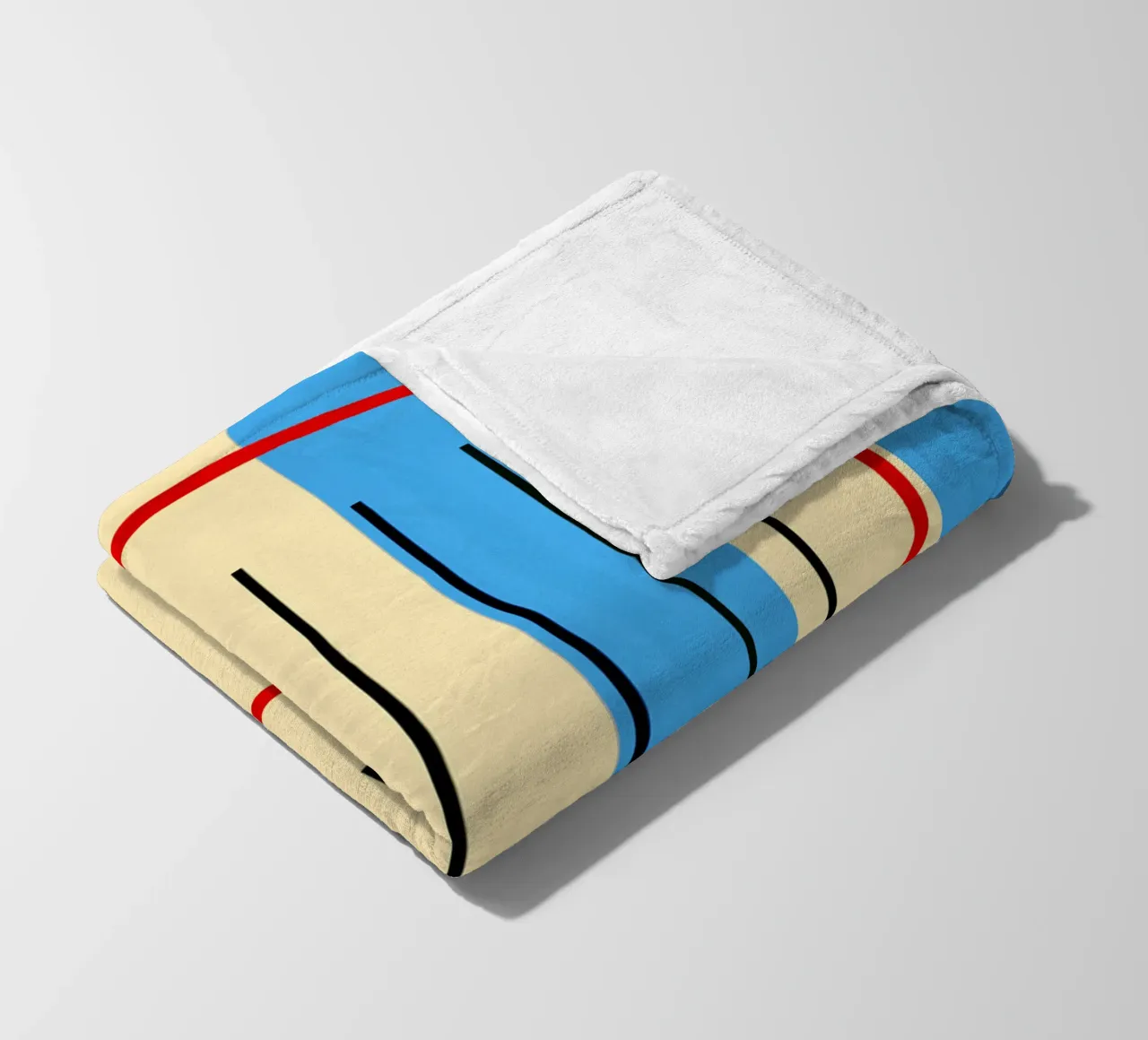 SALUT | Blockstreifen coperta in pile da FRICKE DESIGN