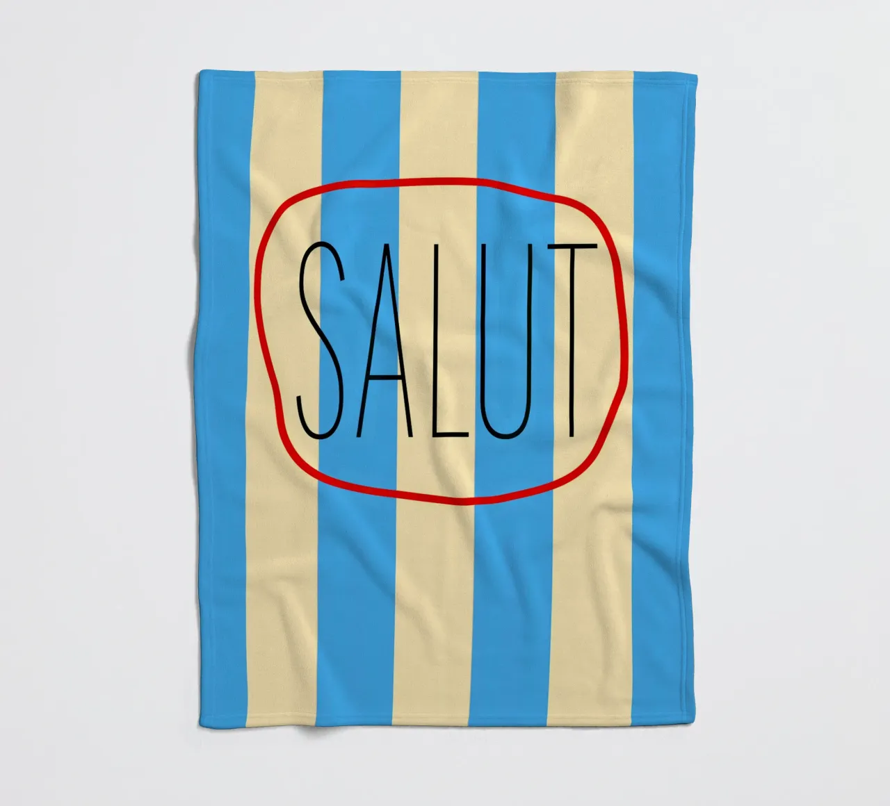 SALUT | Blockstreifen coperta in pile da FRICKE DESIGN