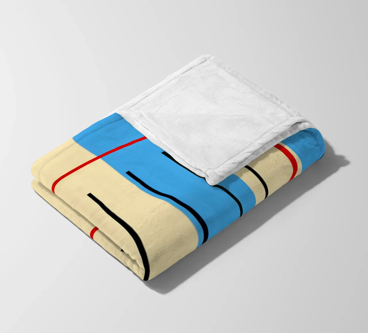 SALUT | Blockstreifen coperta in pile da FRICKE DESIGN