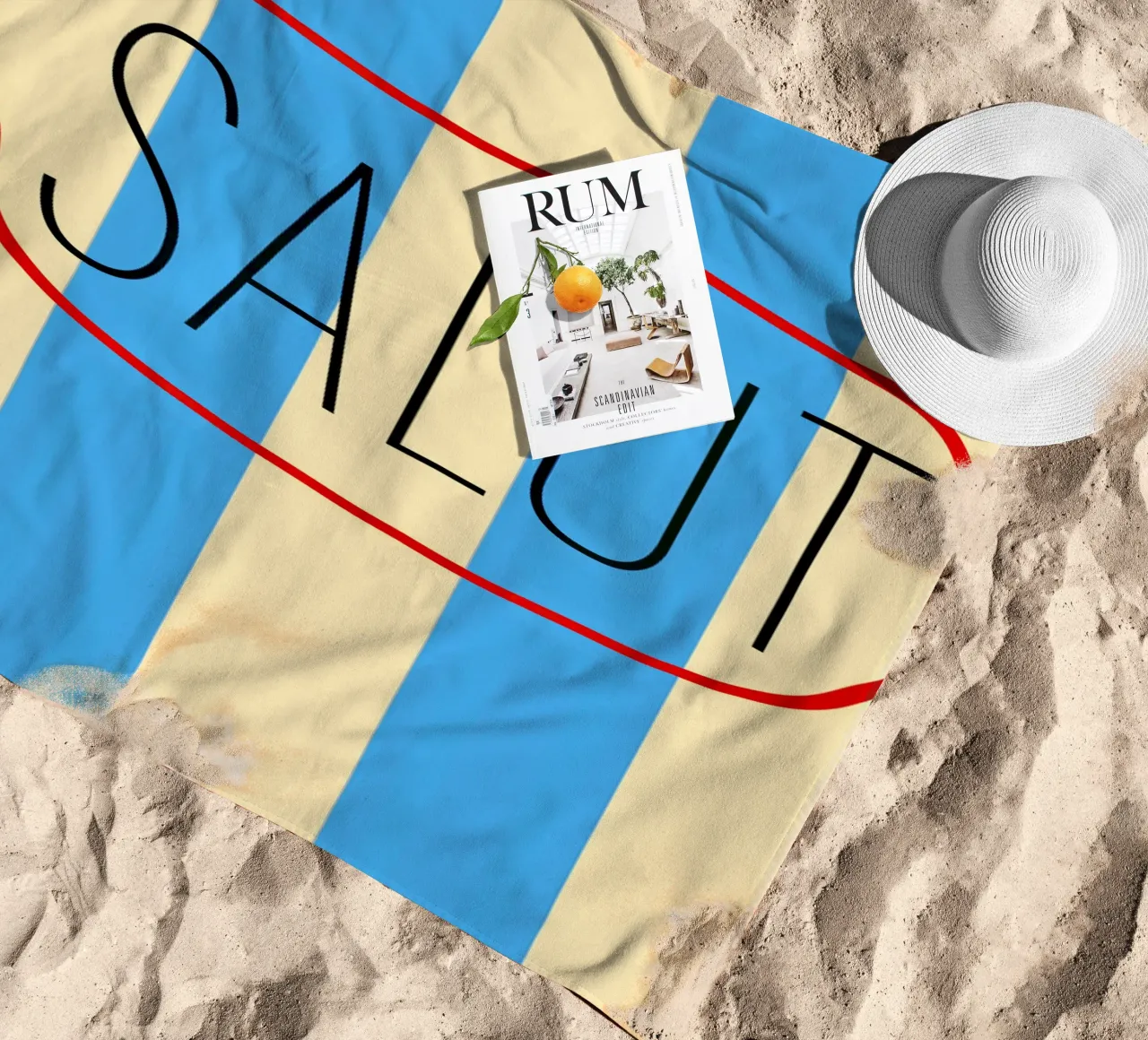 SALUT | Blockstreifen telo mare da FRICKE DESIGN