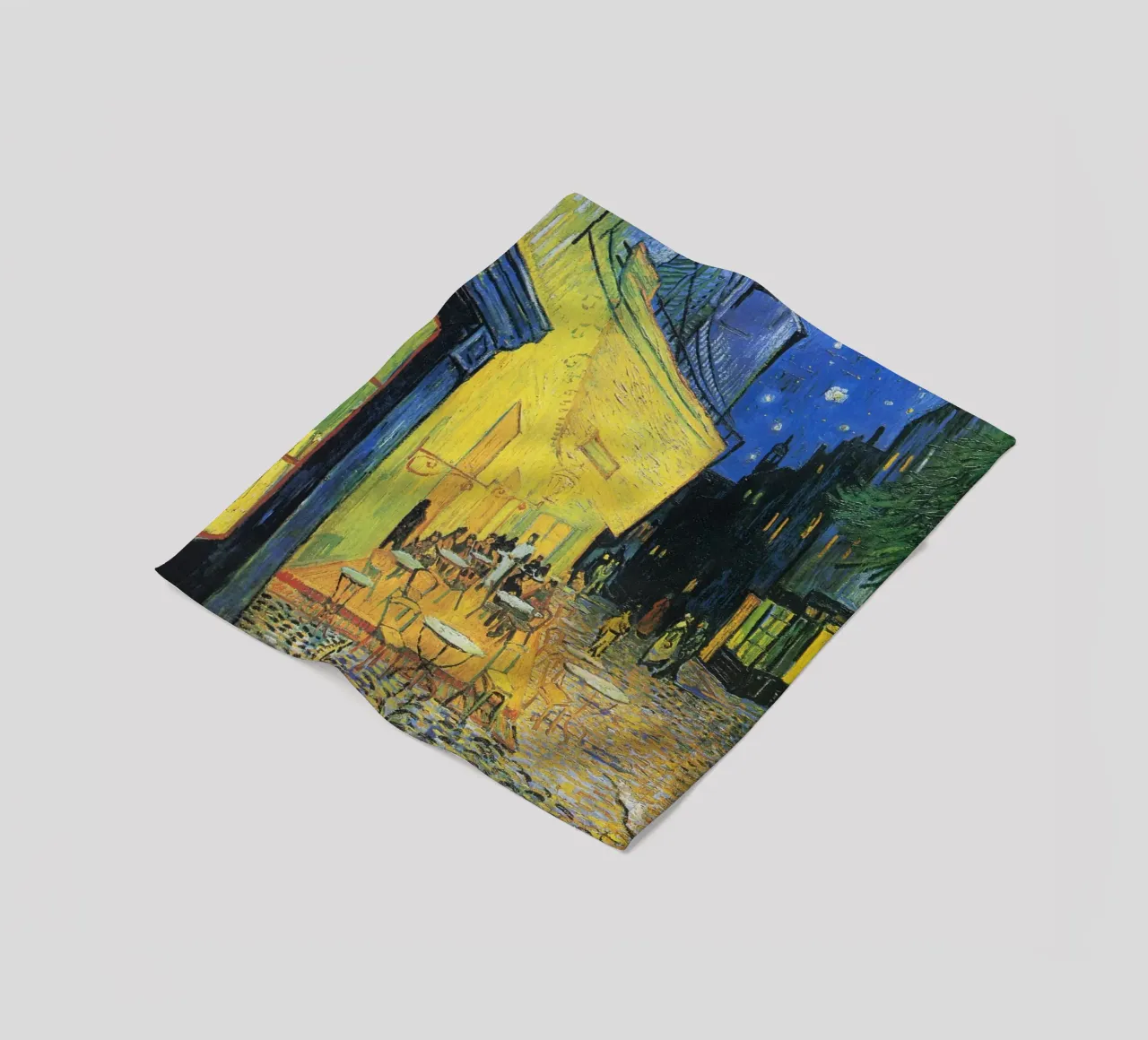 "Terrazza del caffè di notte" (1888) di Vincent van Gogh coperta in pile da Art History