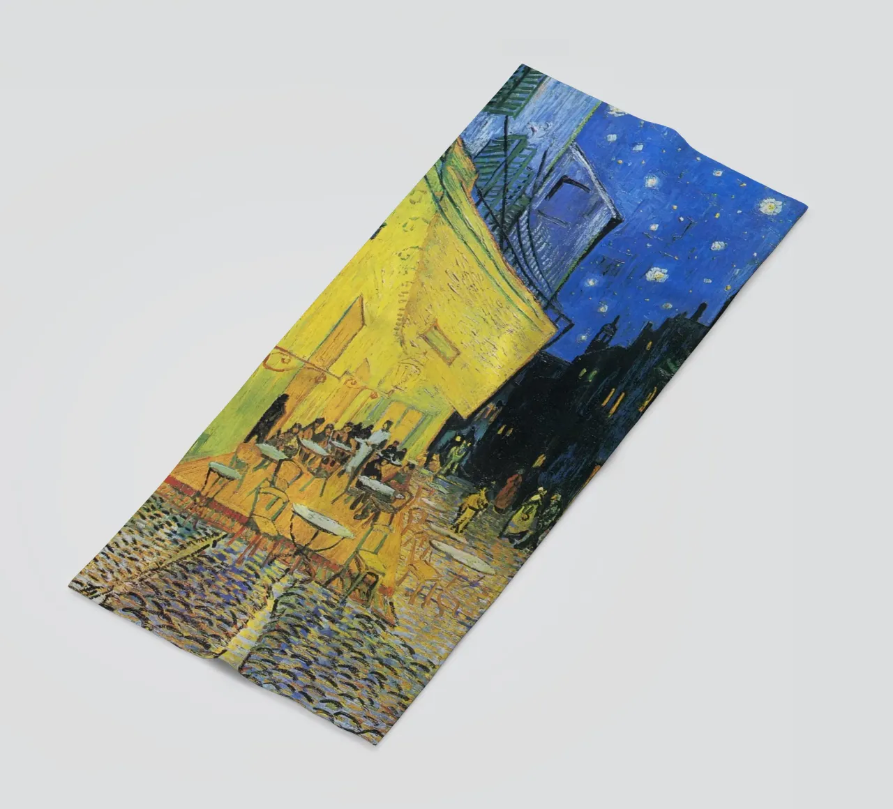 "Terrazza del caffè di notte" (1888) di Vincent van Gogh telo mare da Art History