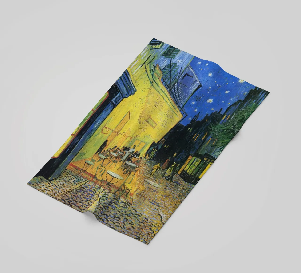"Terrazza del caffè di notte" (1888) di Vincent van Gogh telo mare da Art History
